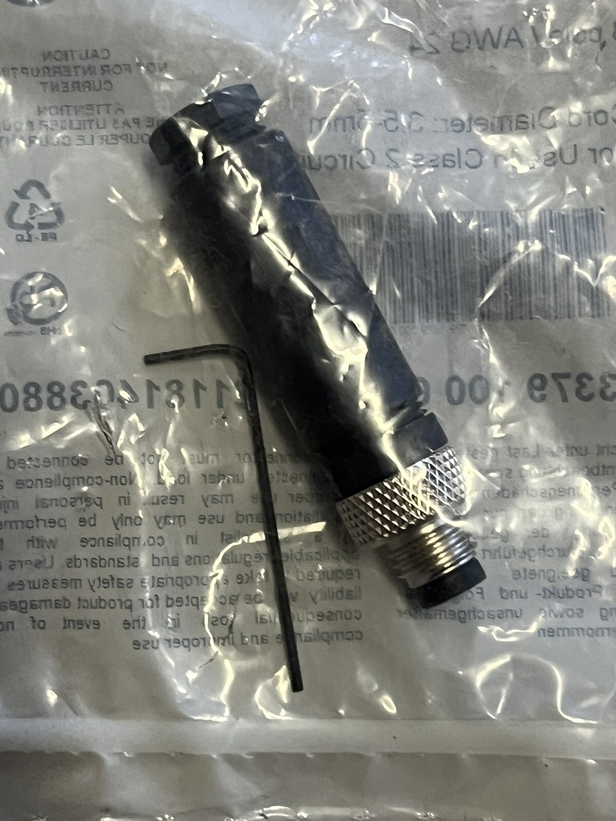 Binder 99-3379-100-03 M8 Cable Connector Plug 3 Contacts 3 Pole