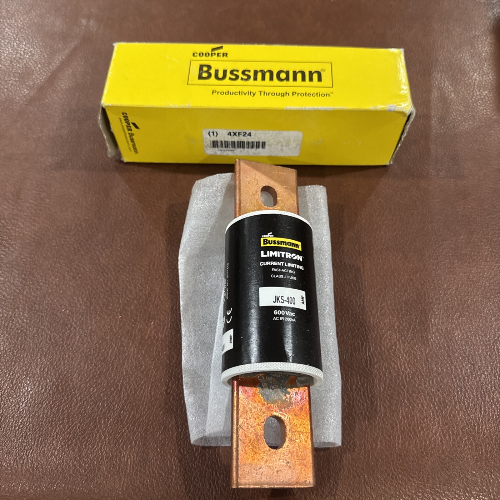 NEW OLD STOCK! COOPER BUSSMANN EATON 350A LIMITRON FAST ACTING FUSE JKS-400