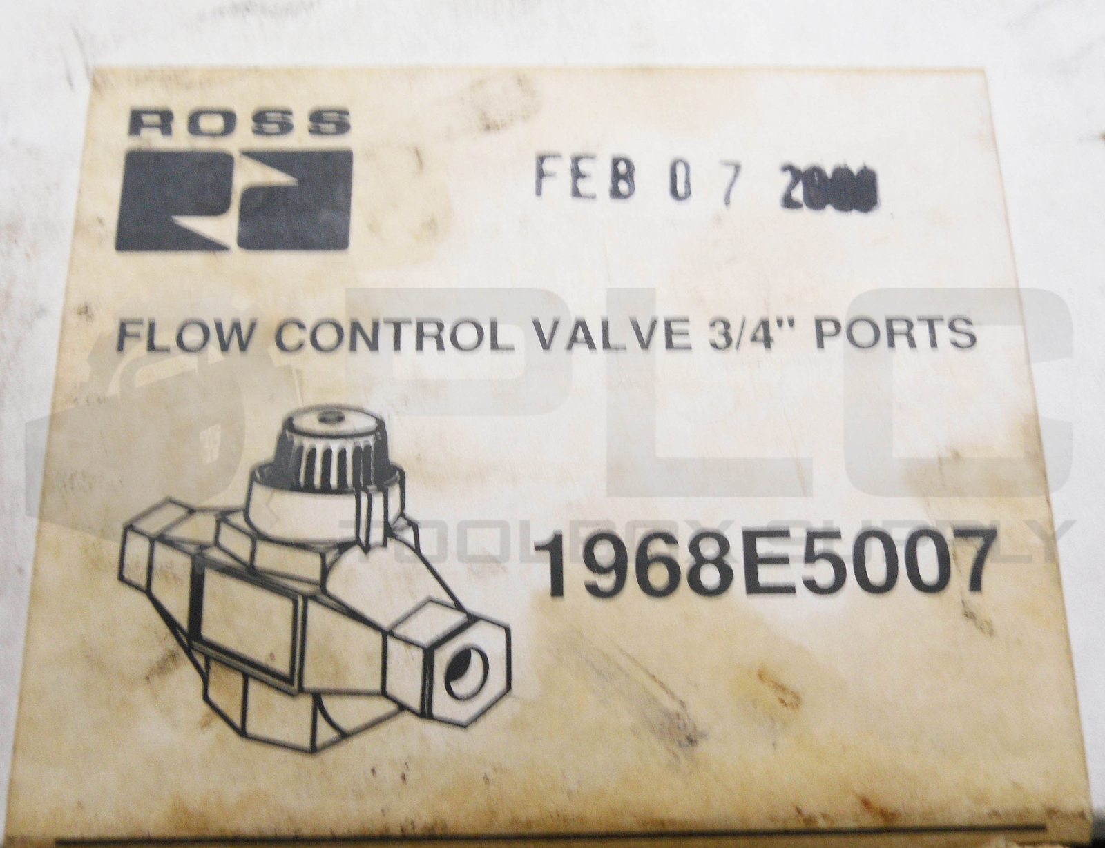 NEW ROSS 1968E5007 FLOW CONTROL VALVE 3/4″ PORTS