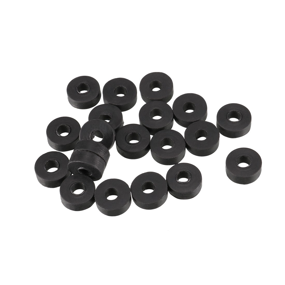 20pcs Black Rubber Round Flat Washers Gasket O Ring 3x8x3mm Assortment Size