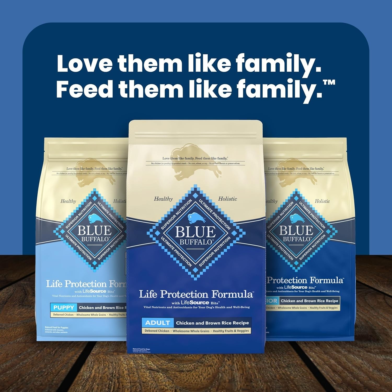 Blue Buffalo Life Protection Formula Adult Dry Dog Food, Chicken&Brown Rice,30lb