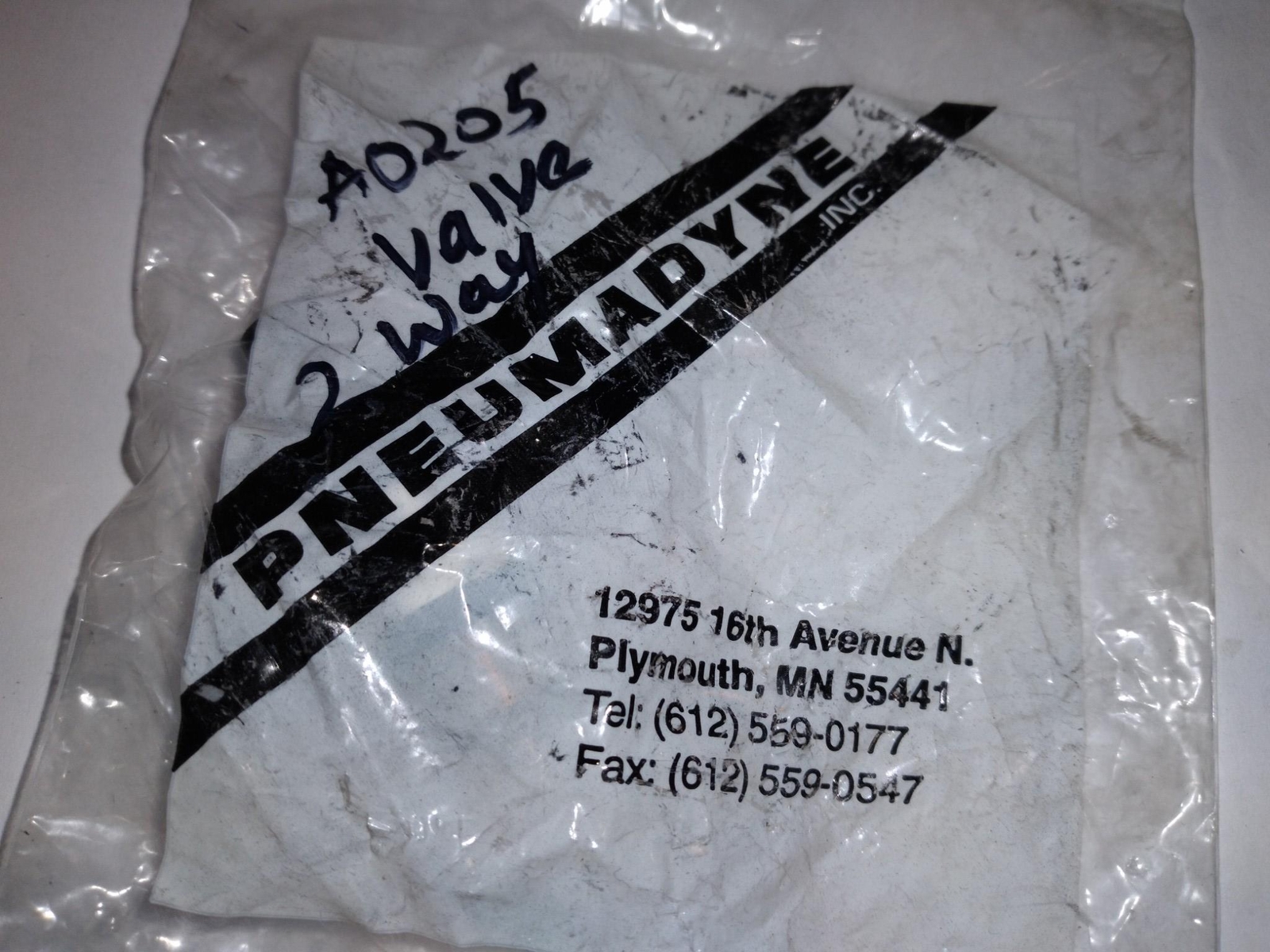 PNEUMADYNE A0205 VALVW A0-20-5