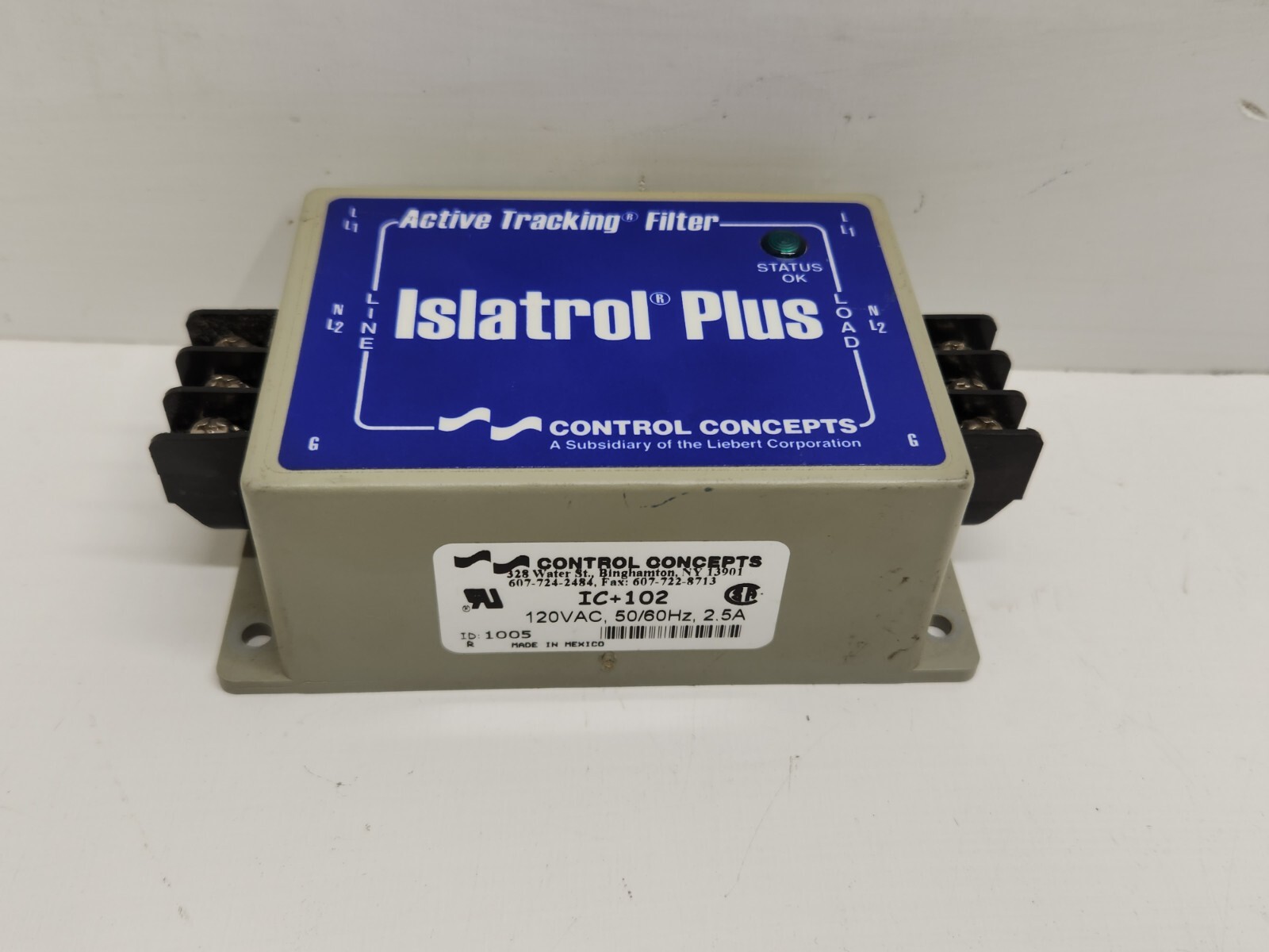GUARANTEED! CONTROL CONCEPTS ISLATROL PLUS ACTIVE TRACKING FILTER IC+102