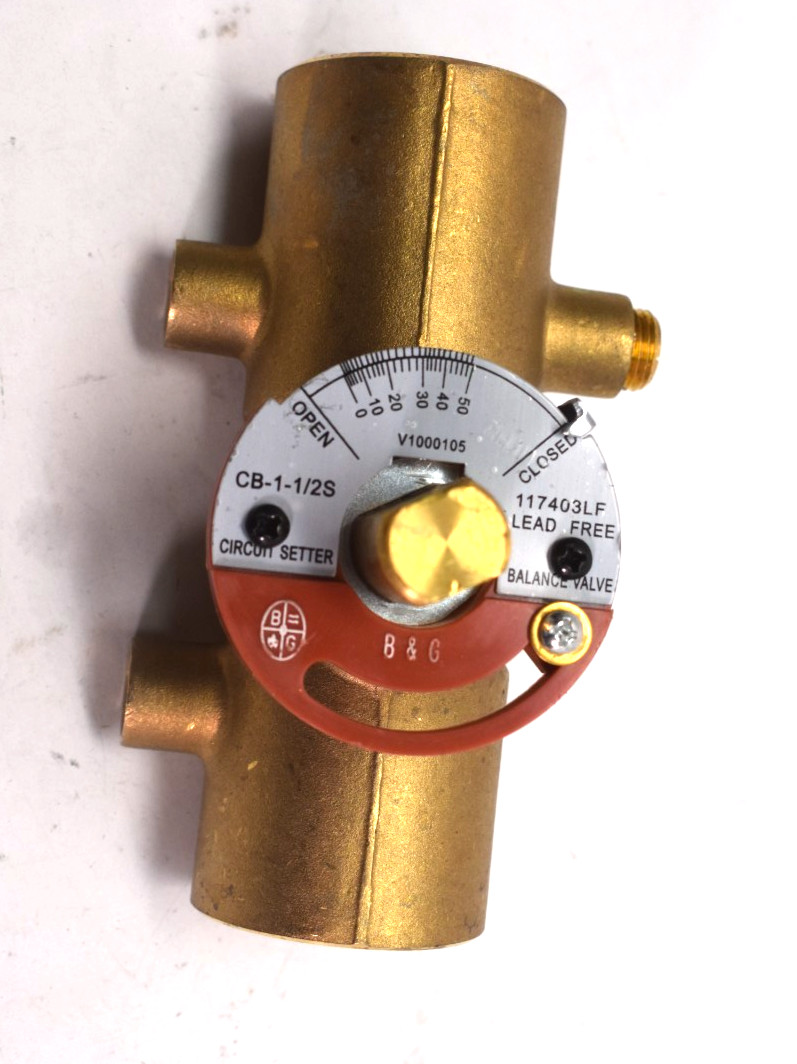 Bell & Gossett 117403LF 1-1/2″ Sweat CB Circuit Setter Balance Valve CB-1-1/2S