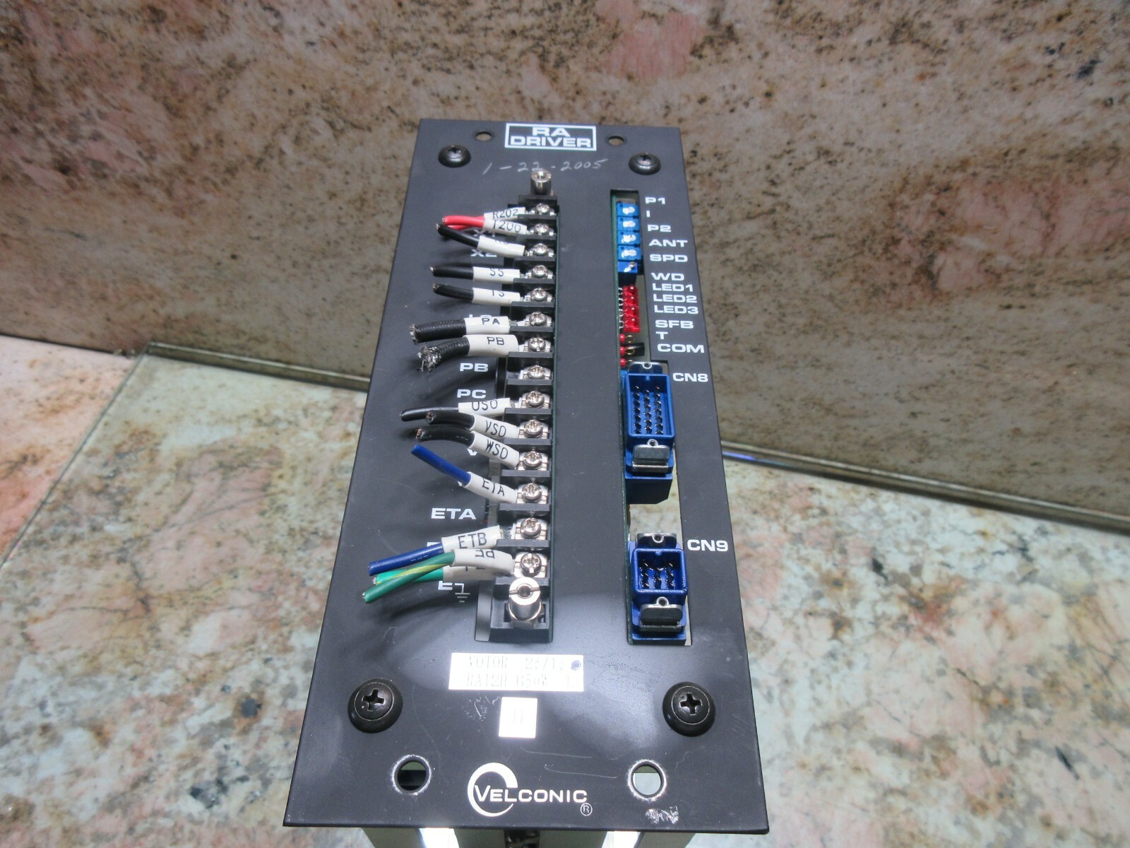 VELCONIC RA SERVO DRIVER MOTOR RA12H-650W L M2617200155 RDIC-2080A 2N3K2080P6