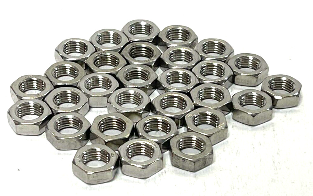 MSC 3/8-24 UNF ZINC PLATED STEEL RIGHT HAND HEX JAM NUT 04394912 *LOT OF 29 *