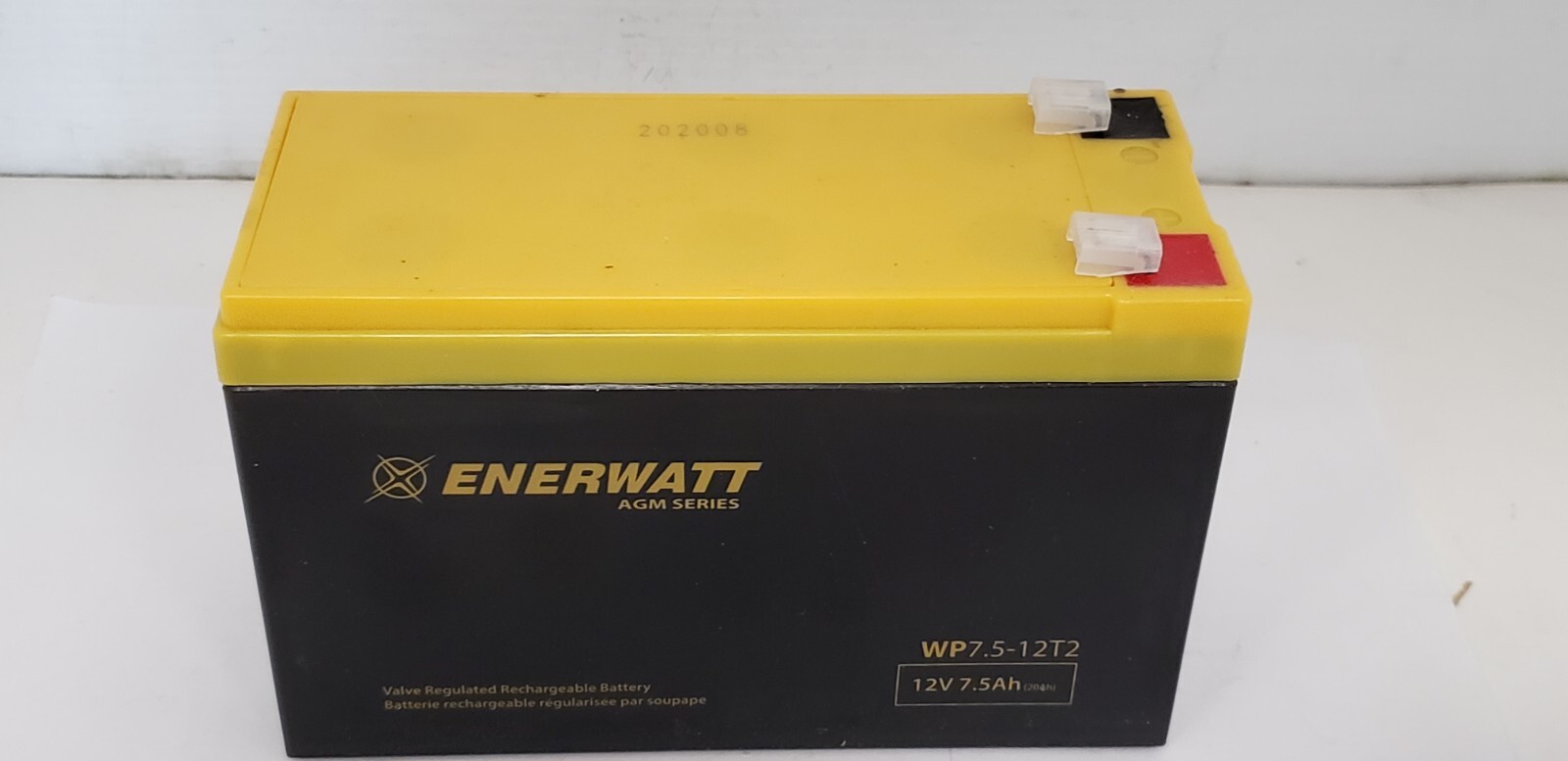 ENERWATT WP7.5-12T2 BATTERY REPLACEMENT, AGM SERIES, 12V 7.5Ah, NIB