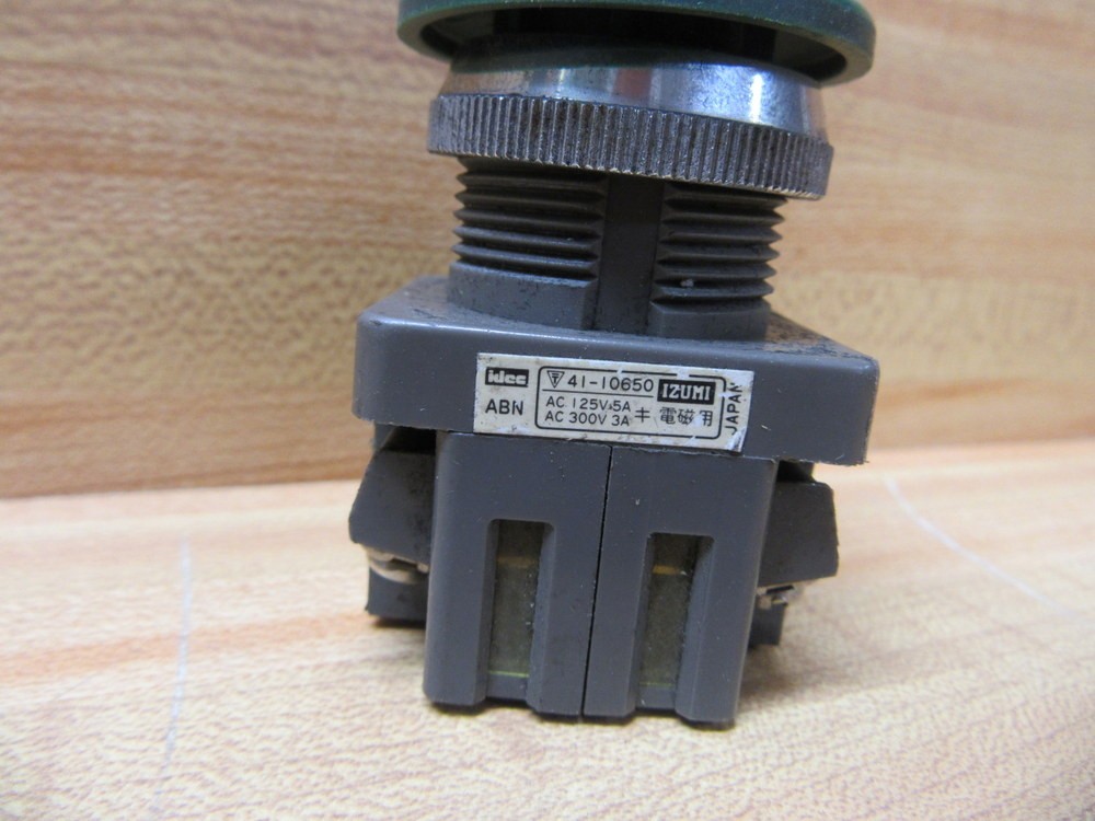 Izumi ABN 41-10650 Push Button ABN4110650 Green Mushroom