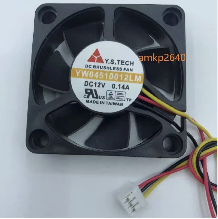 Y.S.TECH 4.5cm 12V 0.14A YW04510012LM Cooling Fan For Automobile Power Amplifier