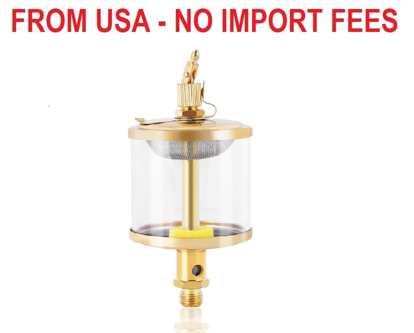 YUCHENGTECH 1/4″ Sight Gravity Drip Feed Oiler Thread Needle Valve Type Oil Cup