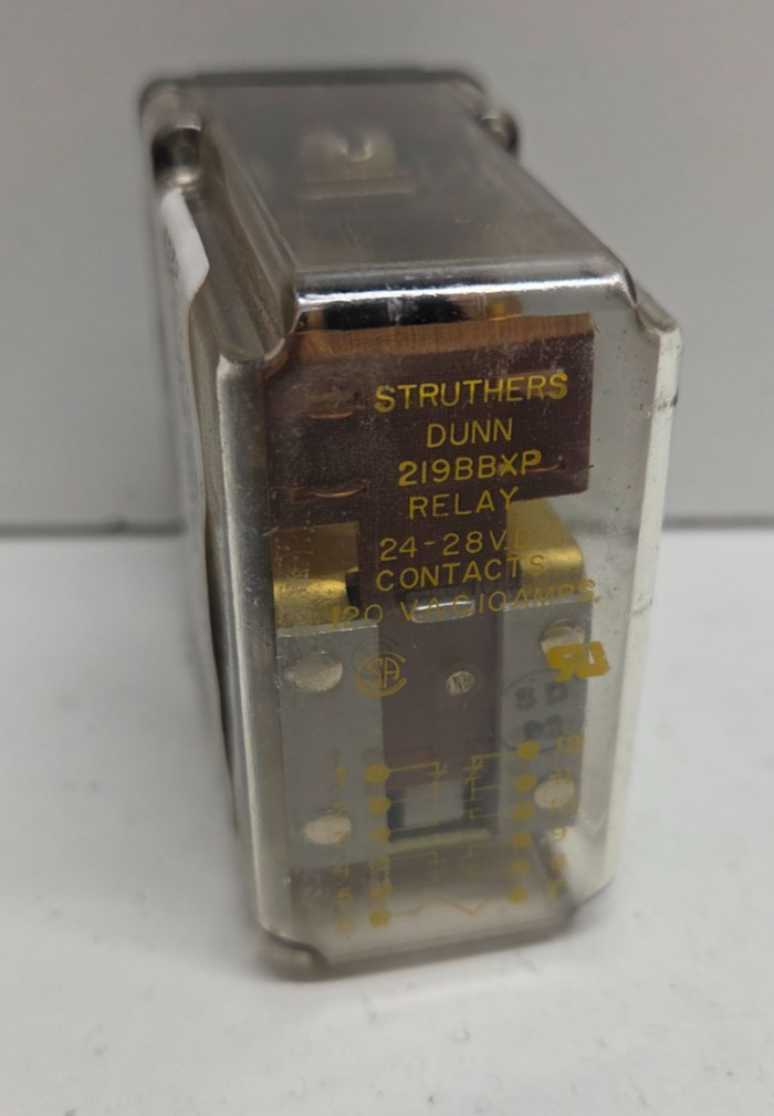 NEW NO BOX! STRUTHERS DUNN 120V 10A 24-28V COIL RELAY 219BBXP