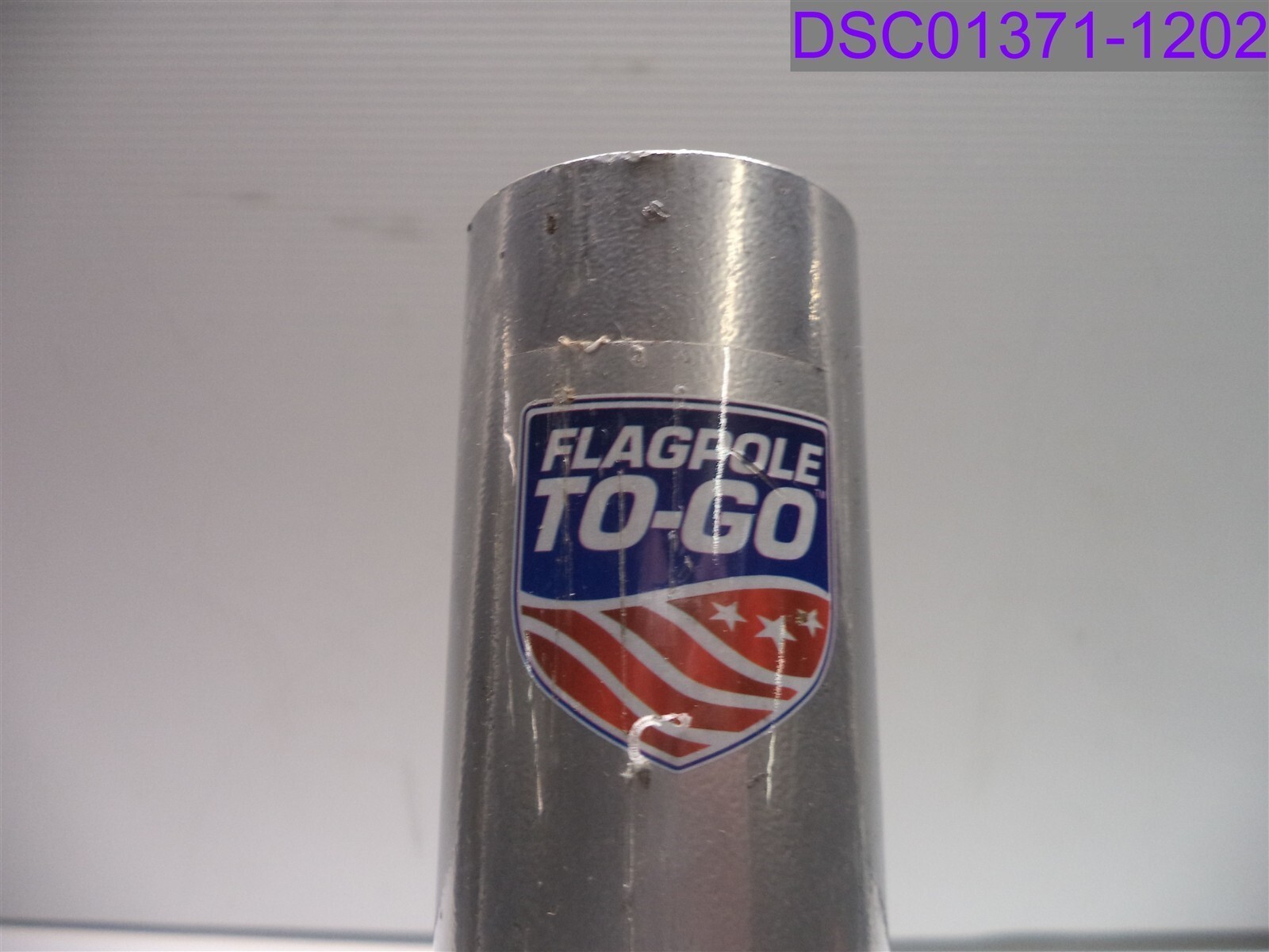 New w Scratches-1 POST ONLY Flag Pole To Go Tire Mount Flag Pole