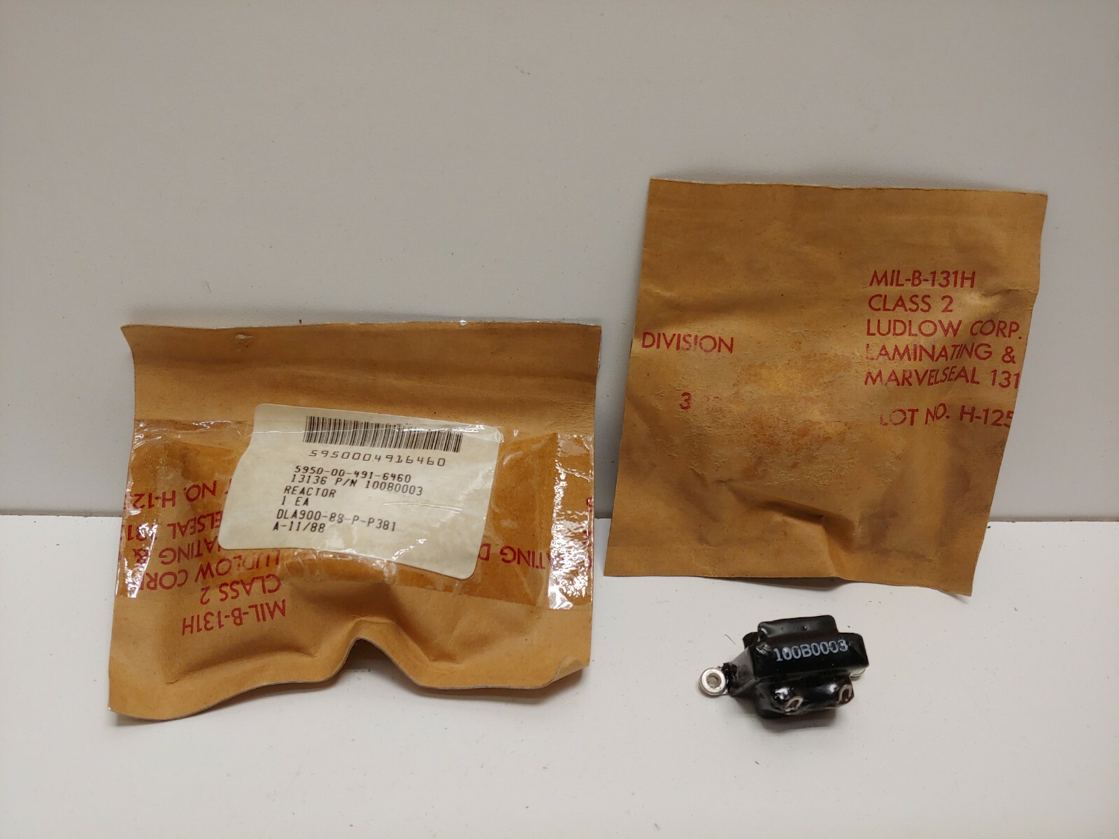 LOT OF 2 NEW! MIL-SPEC WEST ELECTRIC TRANSFORMERS 100B0003 5950-00-491-6460