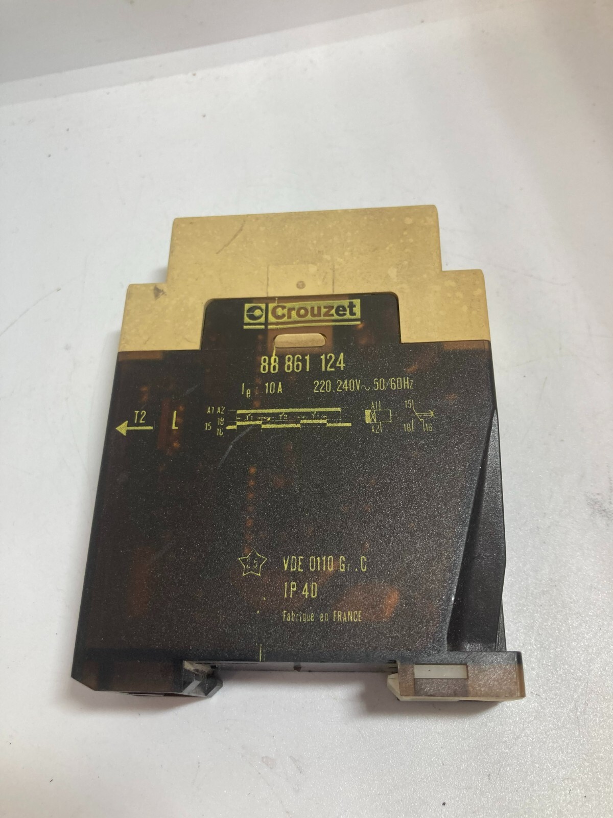 CROUZET 88.861.124 TIME DELAY RELAY 10A 220-240V 50/60HZ