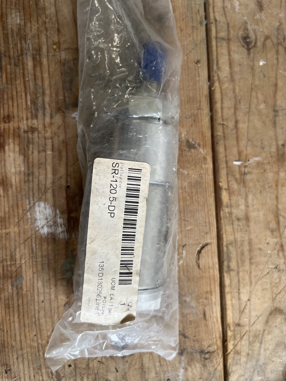 BIMBA SR-120.5-DP , Pneumatic Cylinder; Double Acting, Bore 1-1/4”, Stroke 0.500