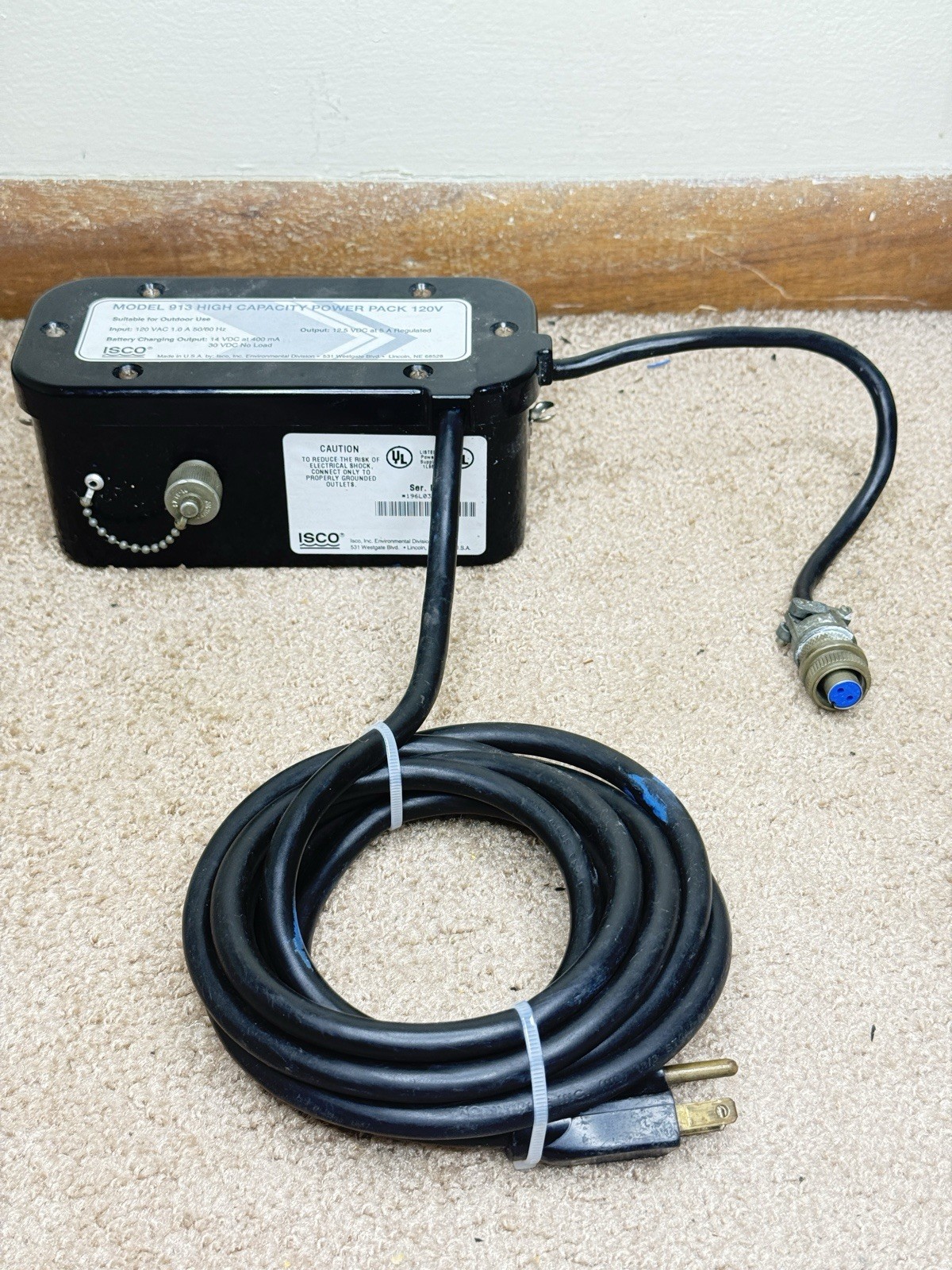 ISCO Model 913 High Capacity Power Pack 120V
