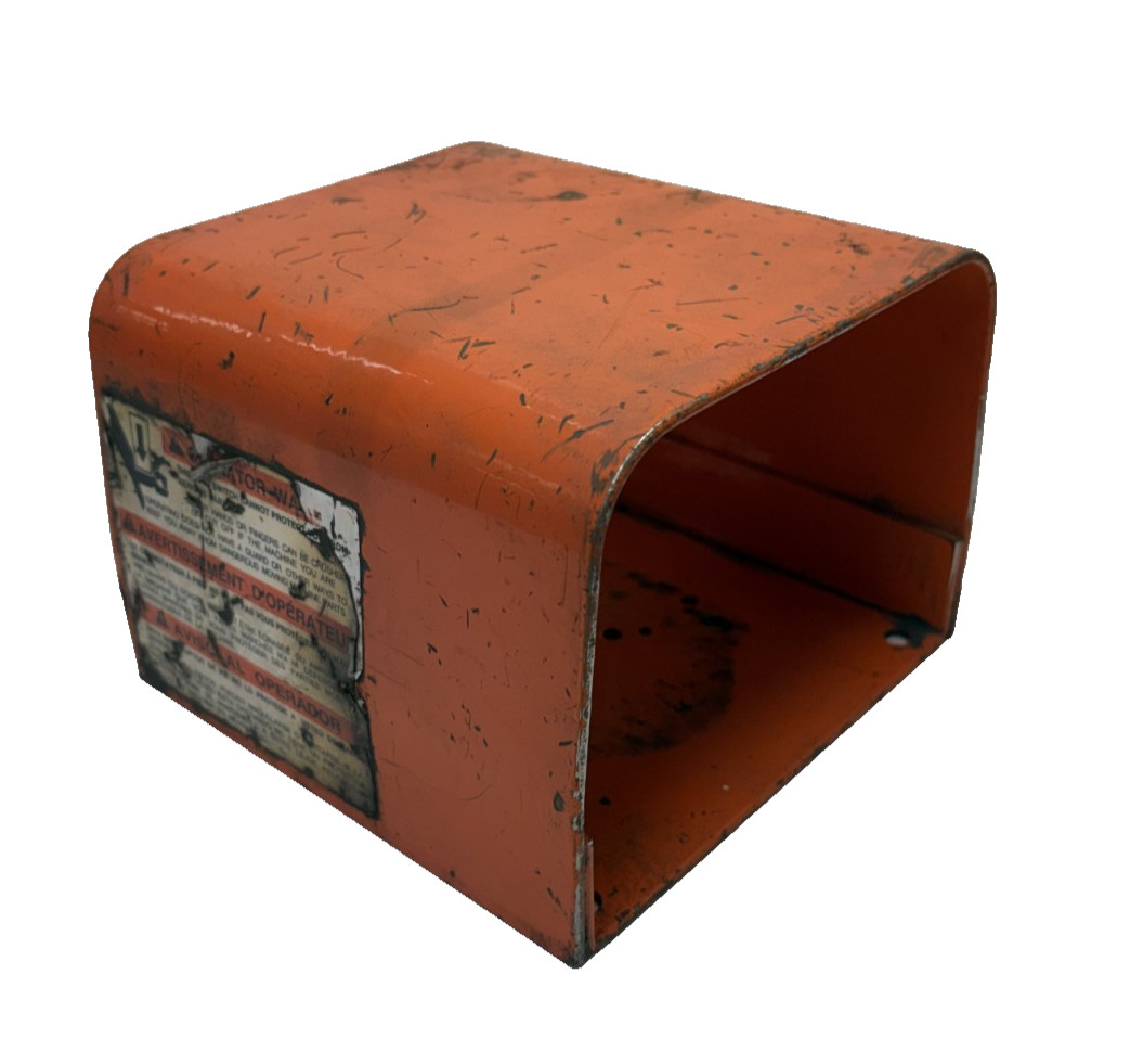 LINEMASTER FOOT PEDAL GUARD 522-B14 ORANGE STEEL
