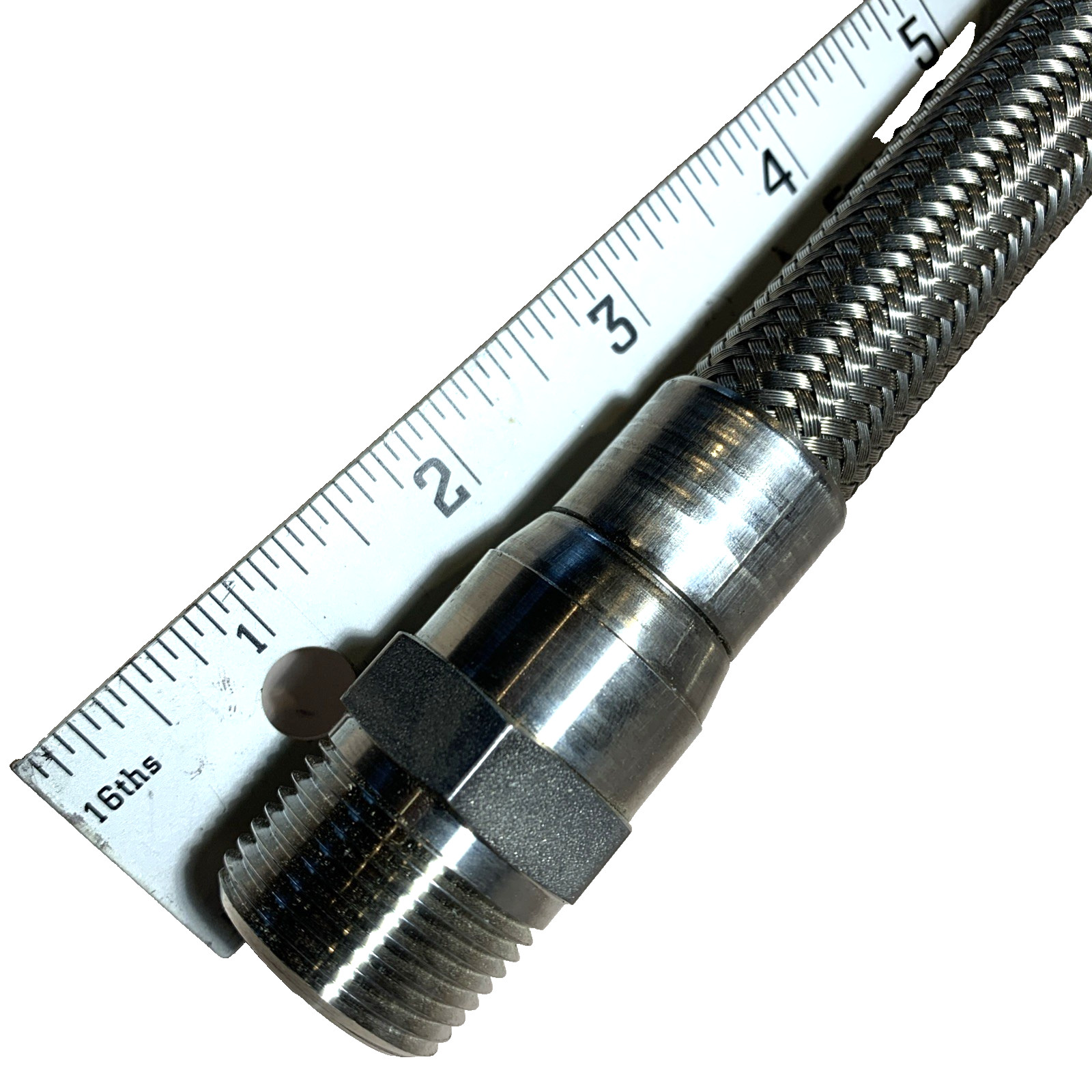 Swagelok PTFE 316 Braided Hose Assbly 1/2″D 36″ Tot lngth Including Adapter $51