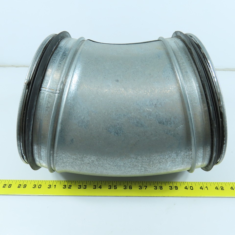 Size 8 Sure-Seal Style 24 Gauge 45 Degree Elbow Spiral Duct Fitting 7-7/8″ OD