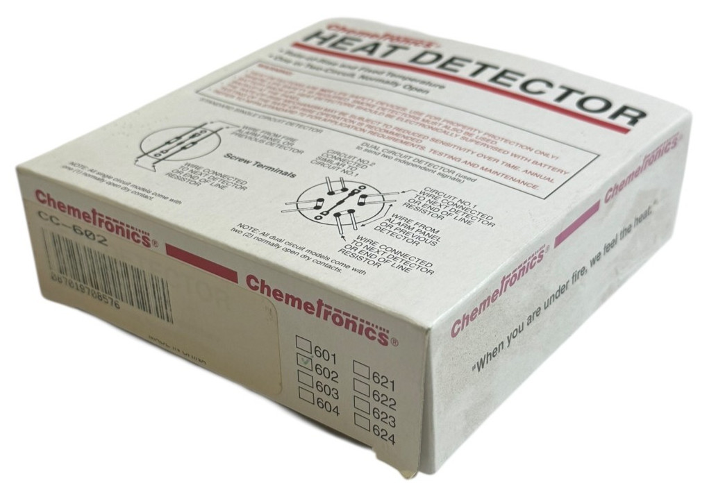 Chemetronics CC-602 Heat Detector Rate of Rise 200°F Fire Alarm W34-Y09F