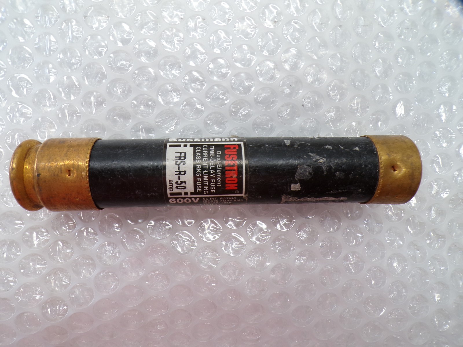 FUSETRON FRS-R-50 FUSE BLACK LOT OF 12 NSNP