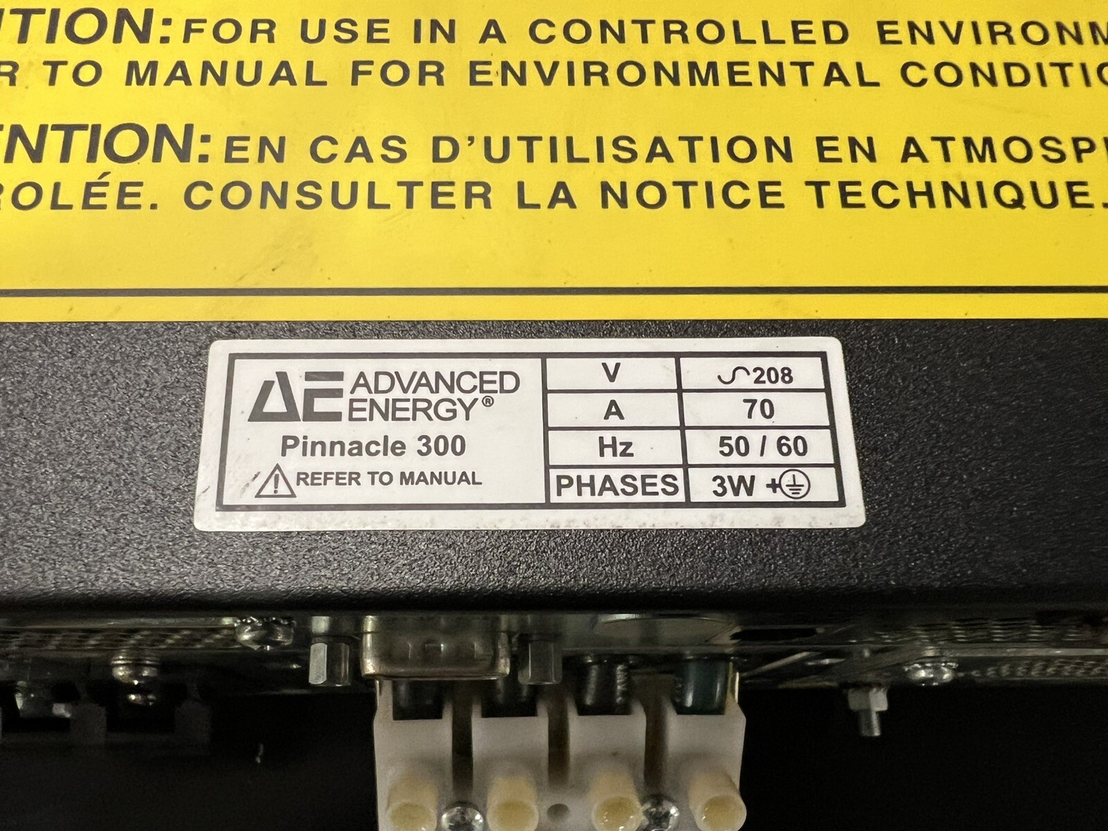 Advanced Energy AE 3152420-119 MDX PINNACLE 300 DC MAGNETRON POWER SUPPLY