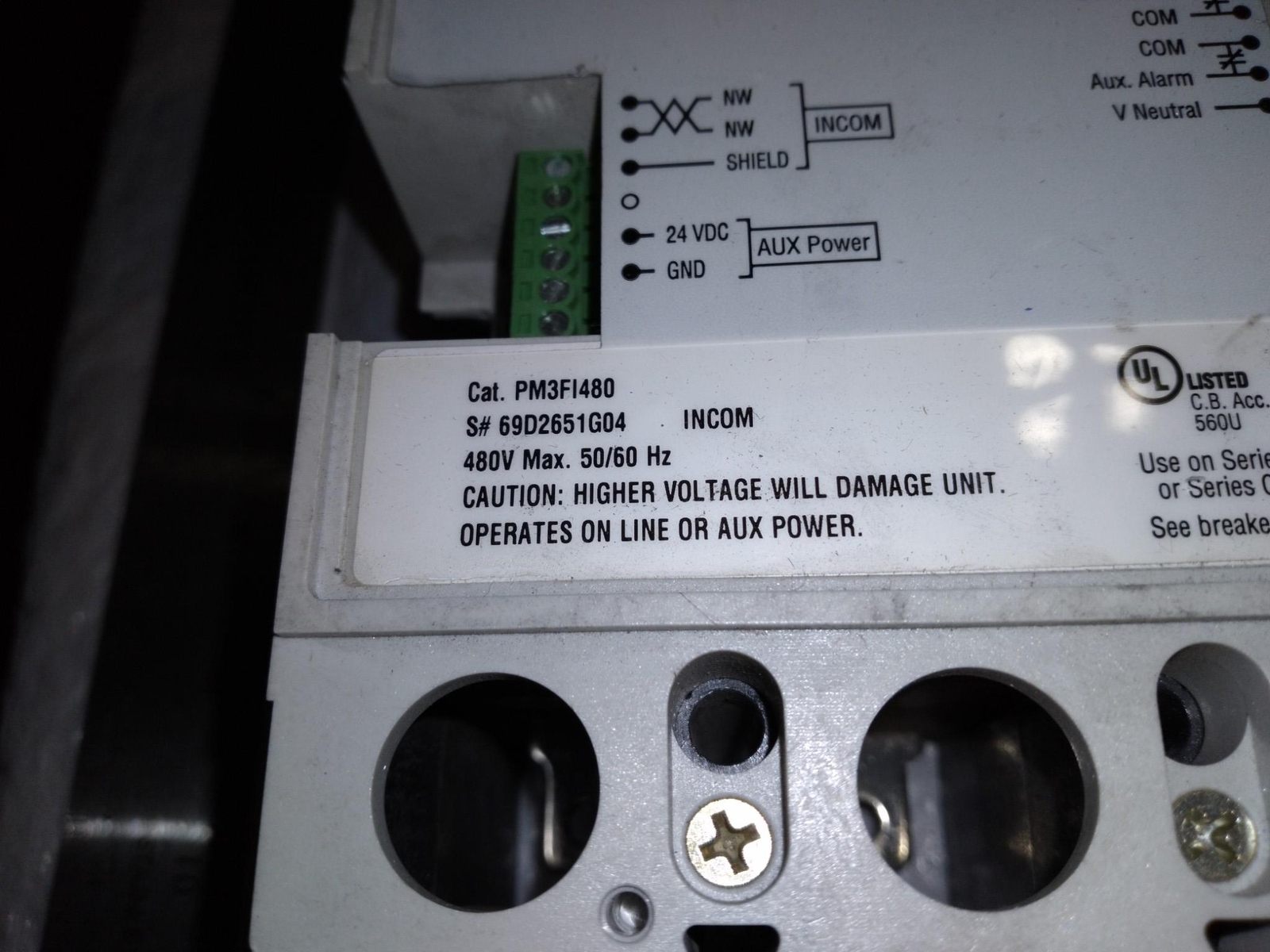 EATON PM3FI480 480V 50/60HZ