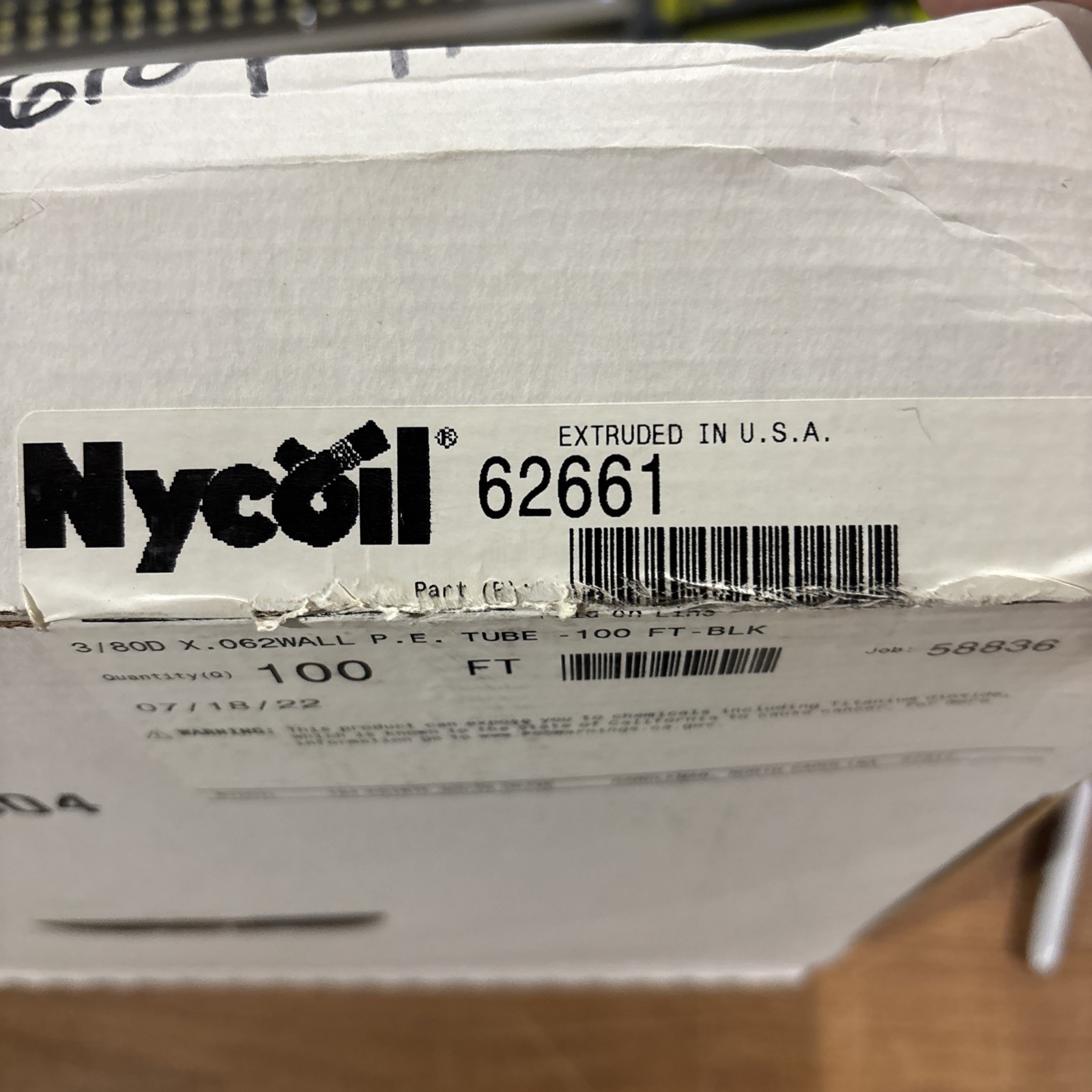 Nycoil 62661 Polyethylene Tubing. ( 50 feet )