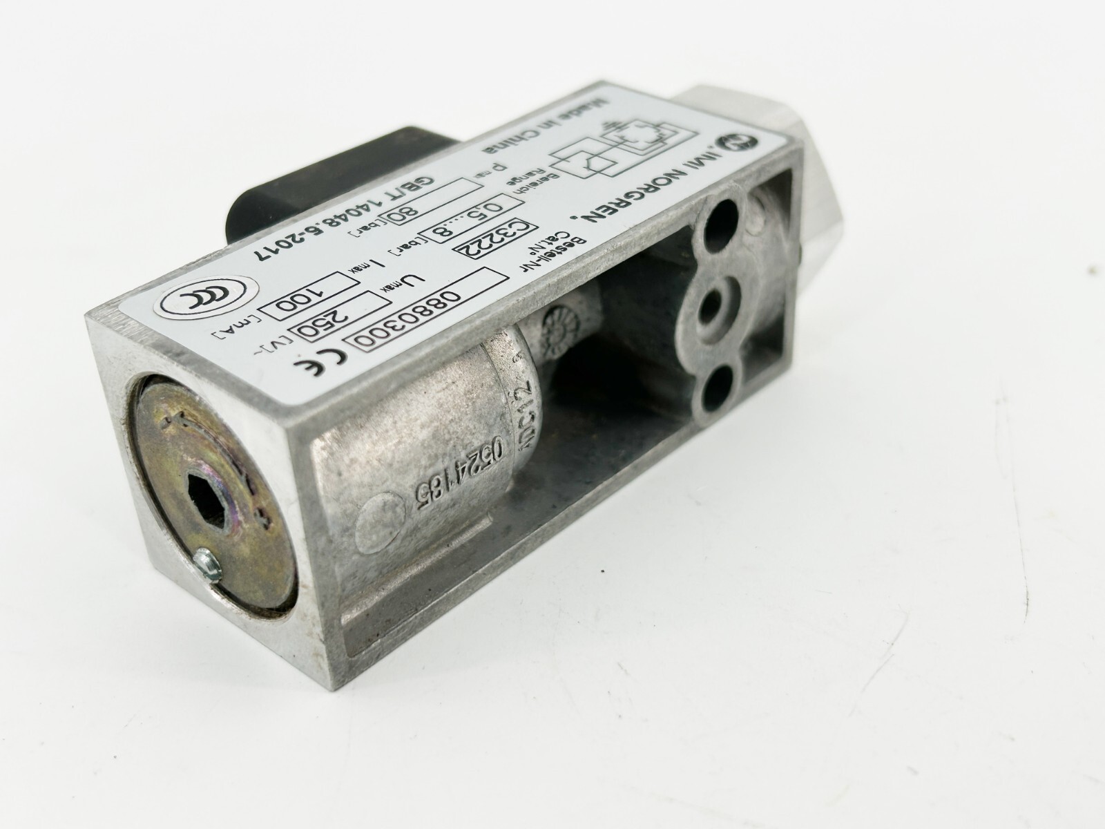 Norgren 0880300 Pneumatic Pressure Switch 18D Series 250V 3A 1/4 Size 116PSI