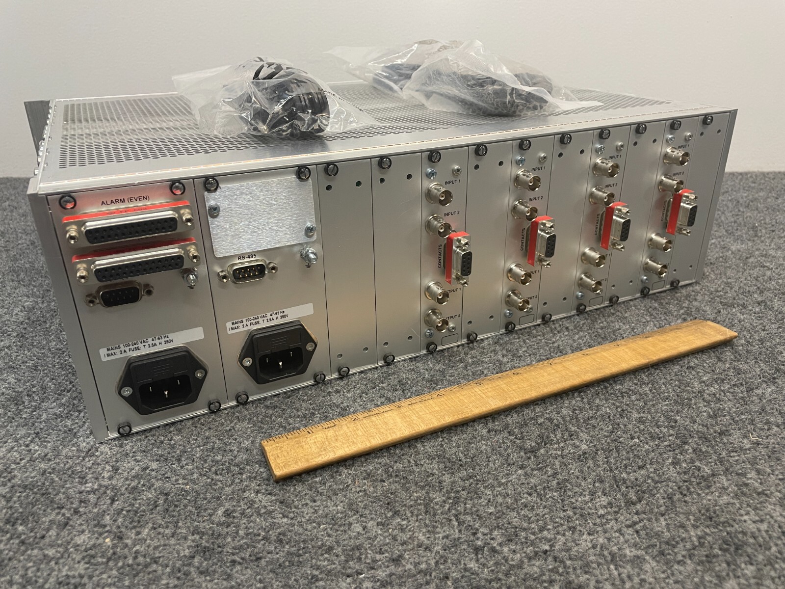 Scientific Atlanta Galaxy V9523101 Modular Rack System w/REDUS II (x4) & Cords