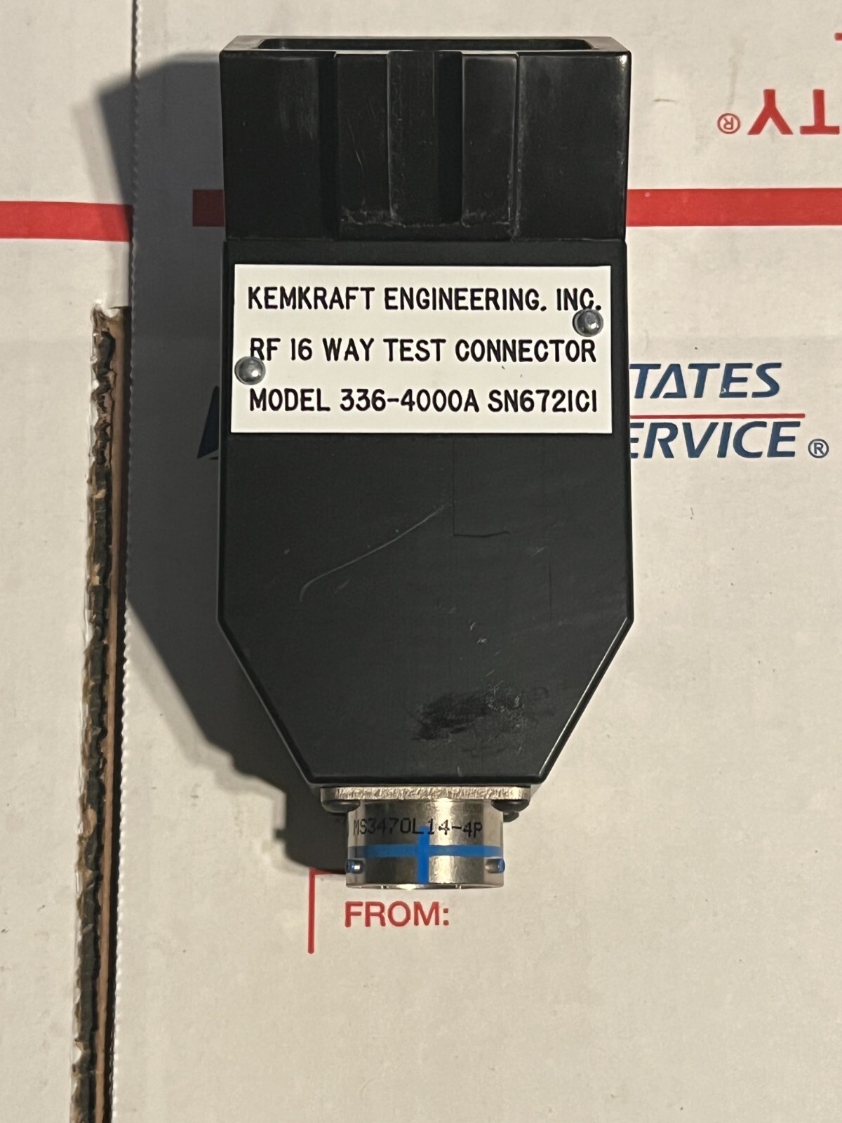 336-4000a kemkraft connector nos surplus no packaging
