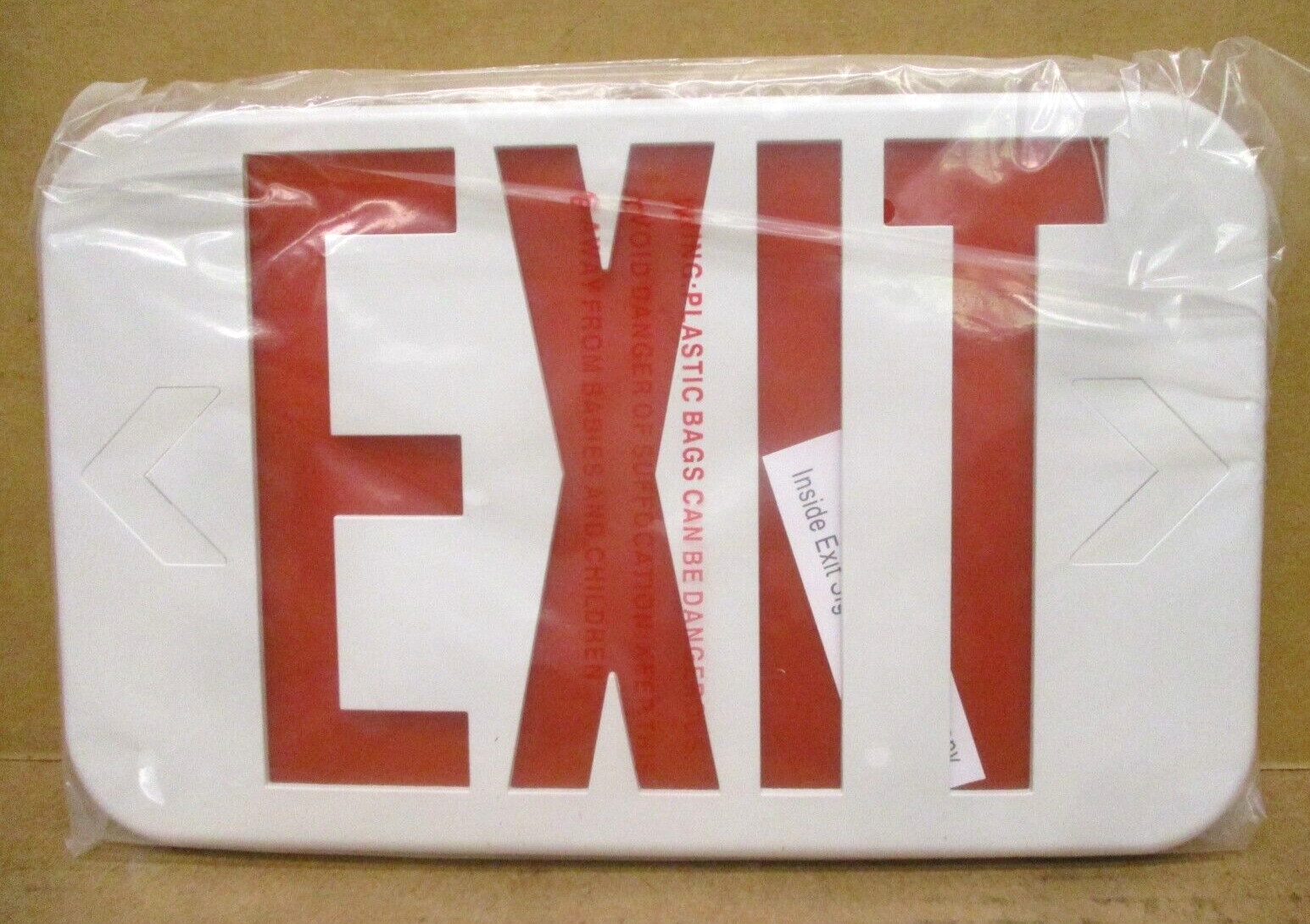 Cooper Lighting APX7R Thermoplastic LED Exit w/ Lamps Included 49870HM