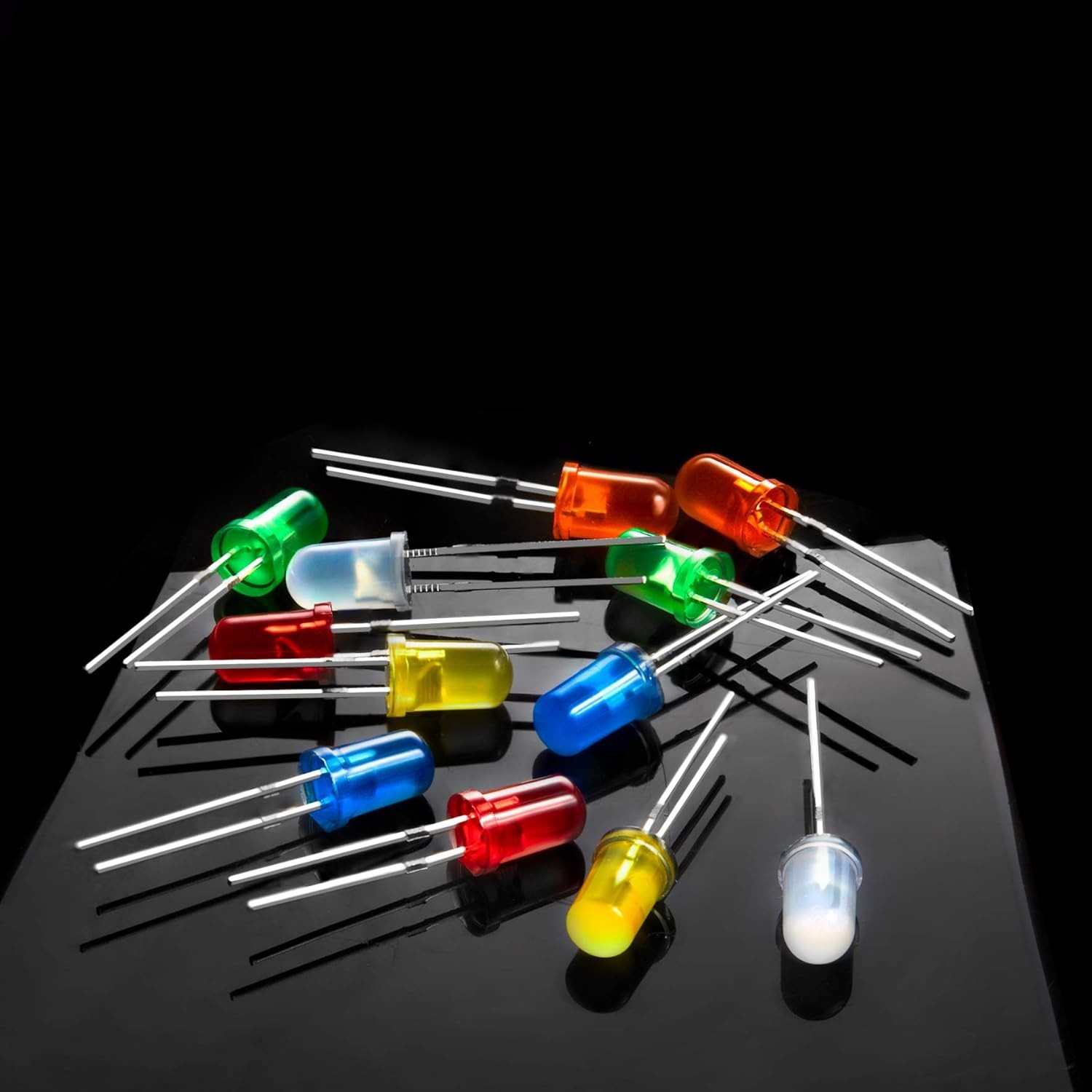 40Pcs 10MM LED Diode Light Assortment Kit Low Voltage Circuit Emitting Bulb Lamp
