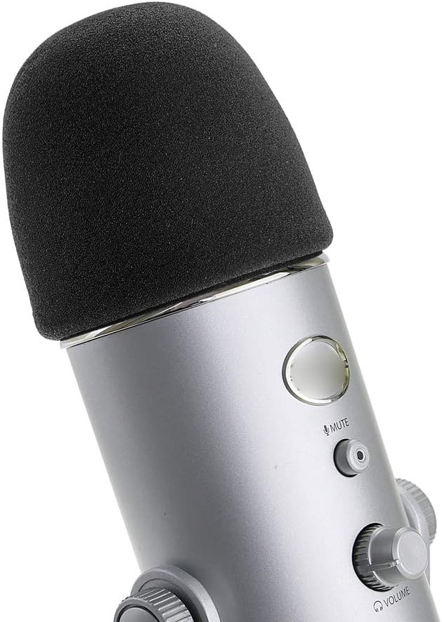 SUNMON Microphone Foam Windscreen Cover for Blue Yeti, Yeti Pro and Yeti X Micro