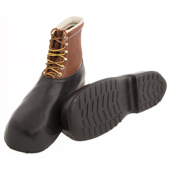 Tingley 1300 Overshoes, Ankle Style, Natural Rubber, Cleated Sole, 4 In H,