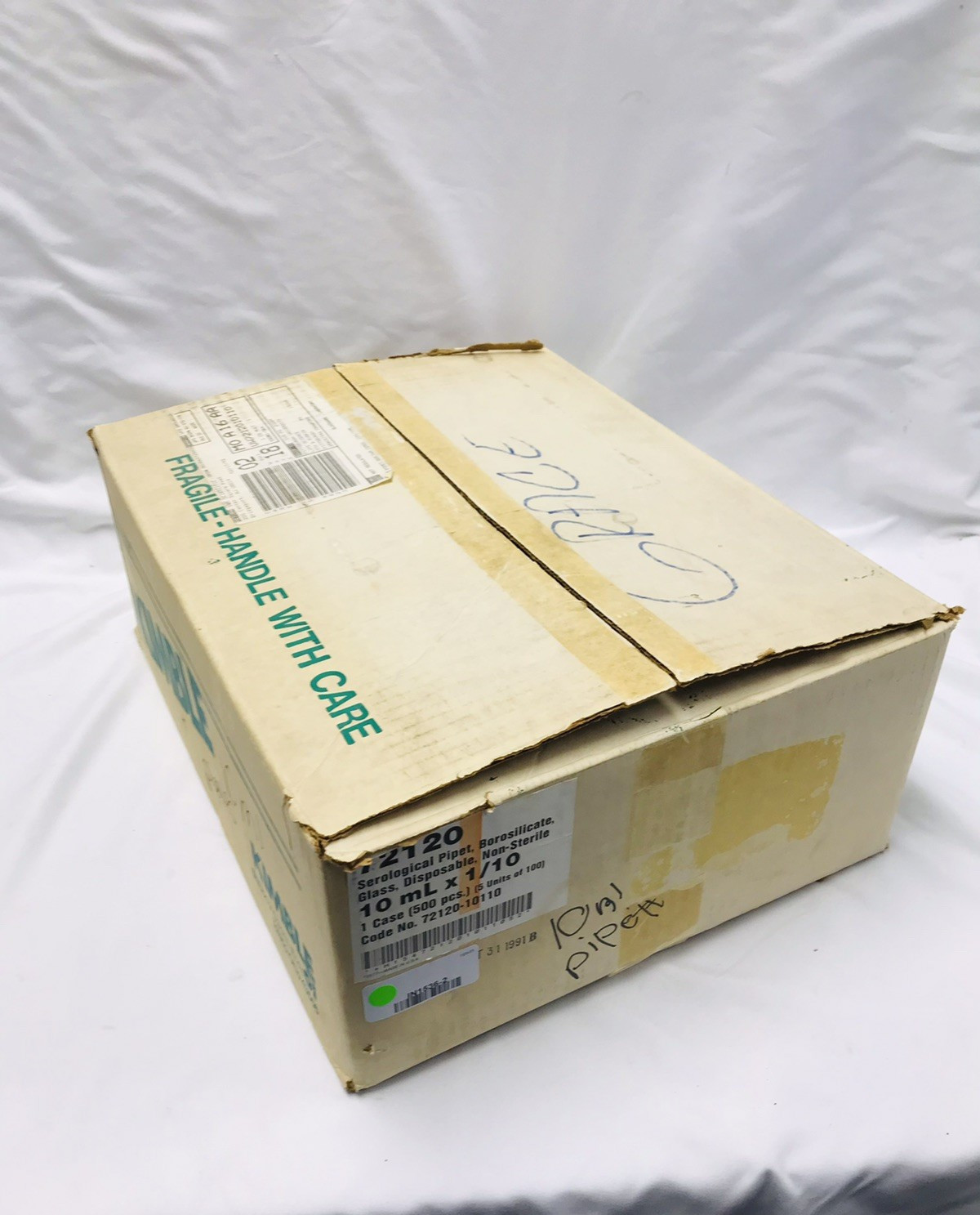 Kimble 72120-5110 – 5mL in 1/10 Pipets Glass Serological Non Sterile 500 Pack