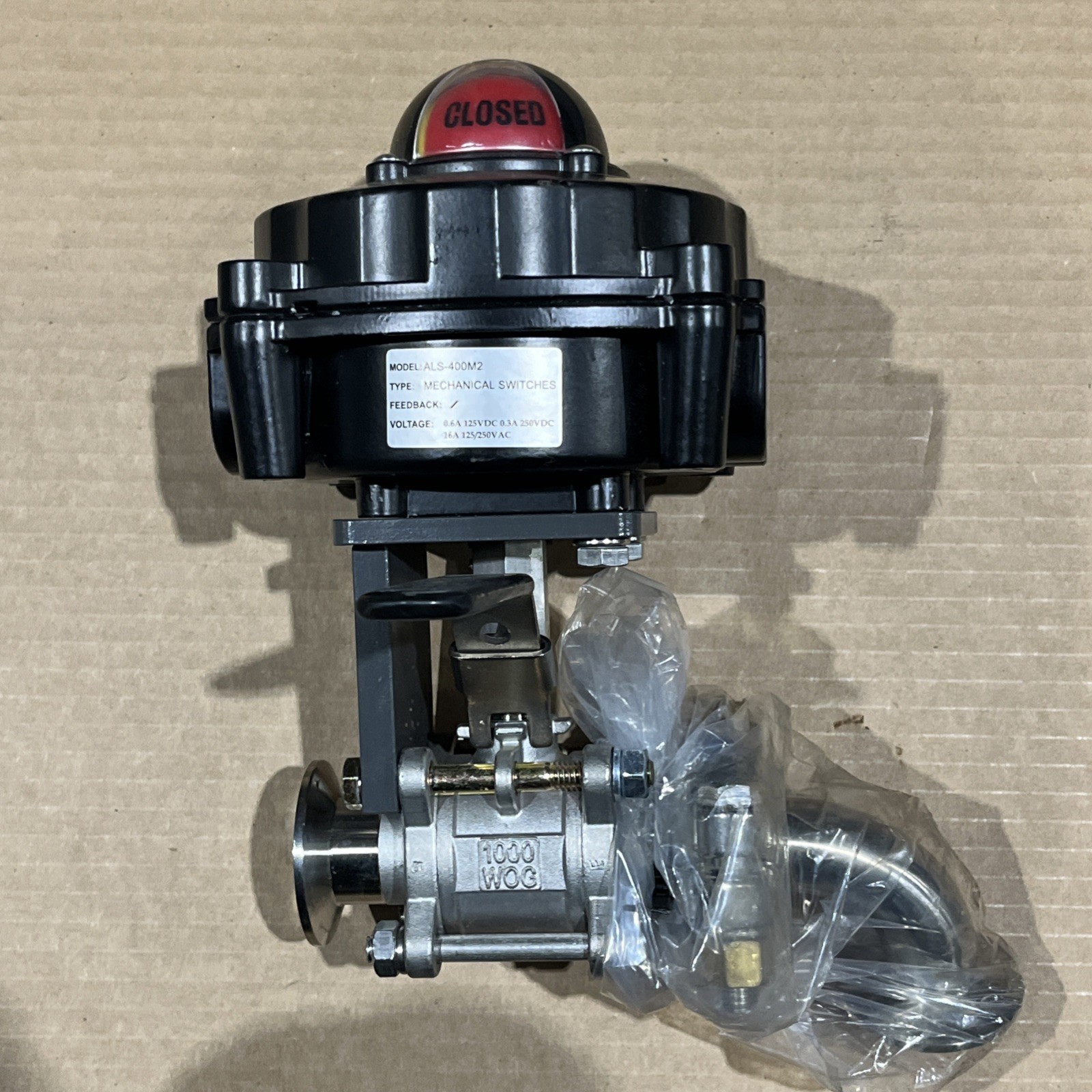 🔥Techmatic ALS-400M2 Mechanical Switch W/ CF8M 1” Valve, New Free Shipping🇺🇸