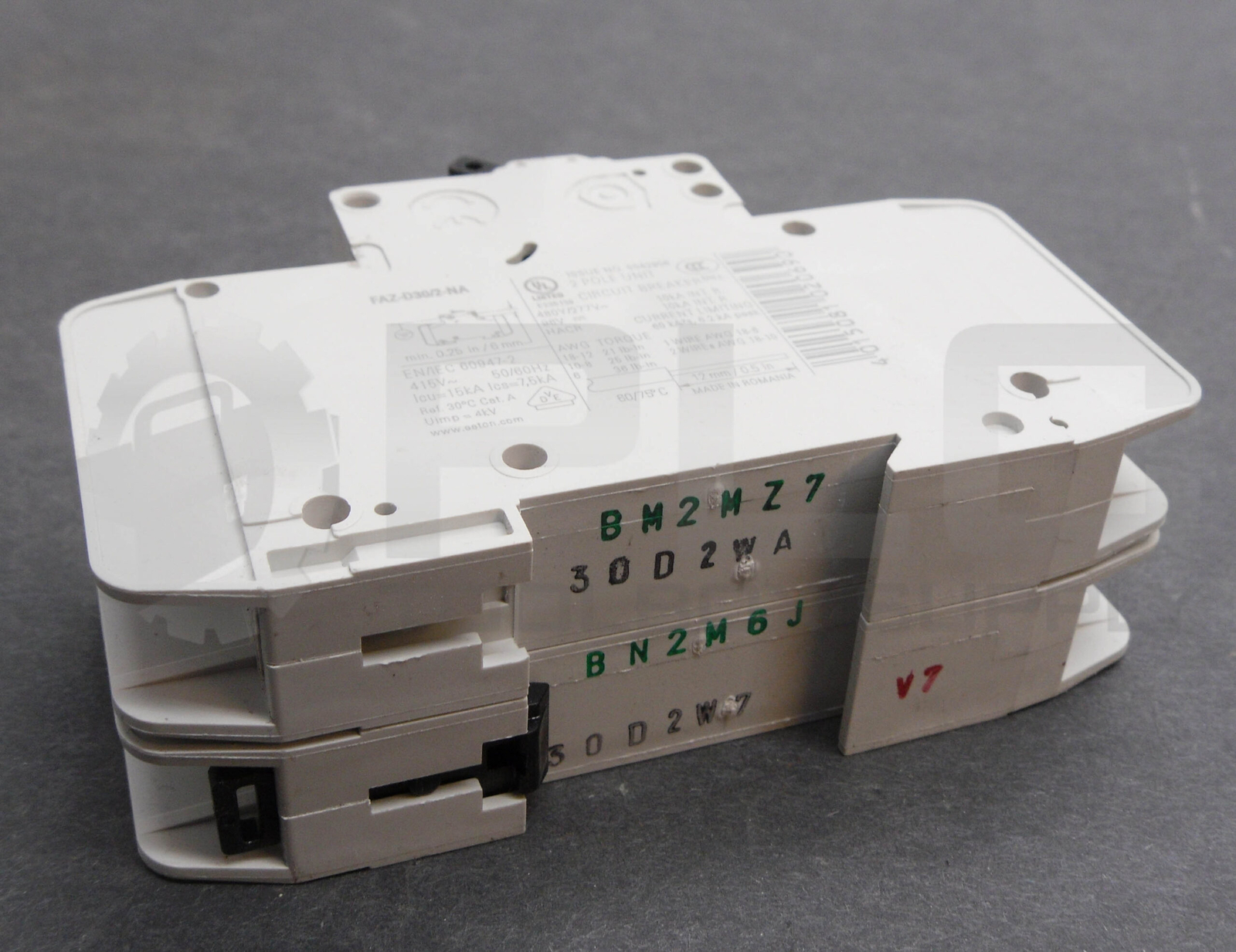 NEW EATON FAZ-D30/2-NA MINI CIRCUIT BREAKER 2 POLE 480V 30A