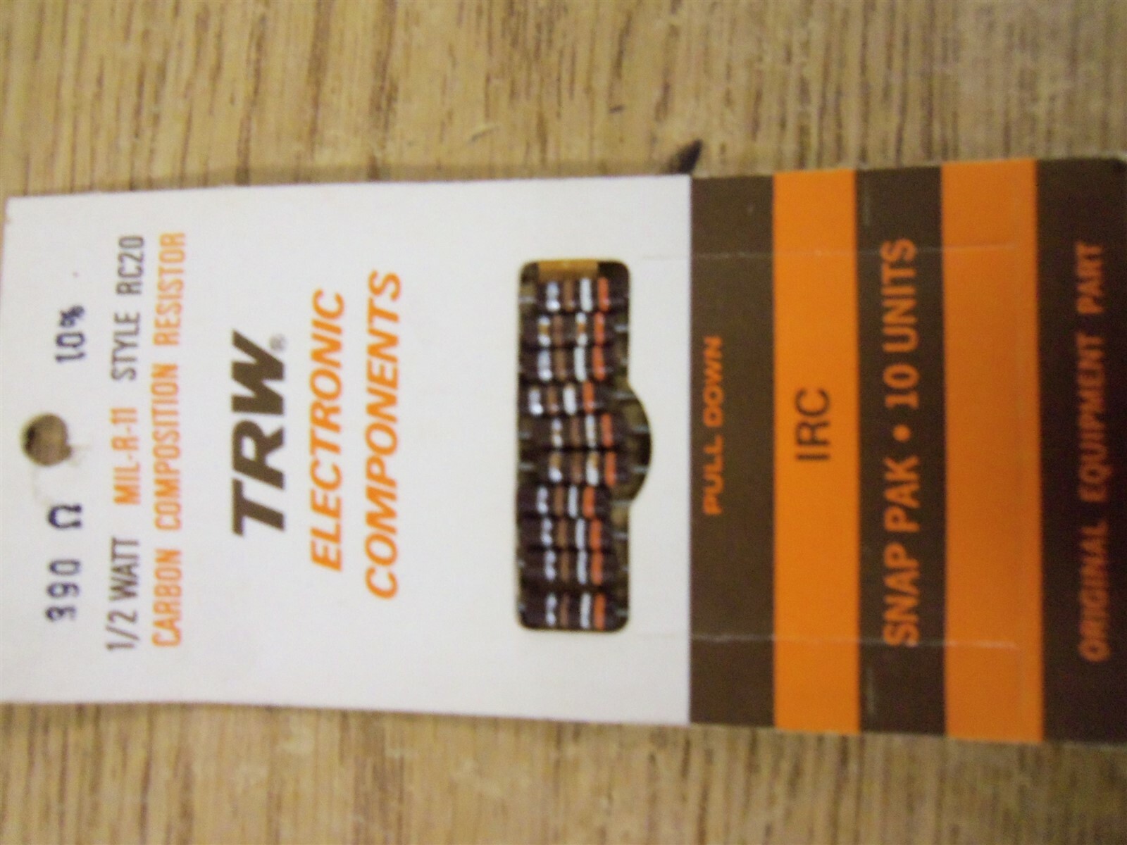NEW TRW MIL-R-11 RC20 Carbon Composition Resistors 10-Pack *FREE SHIPPING*