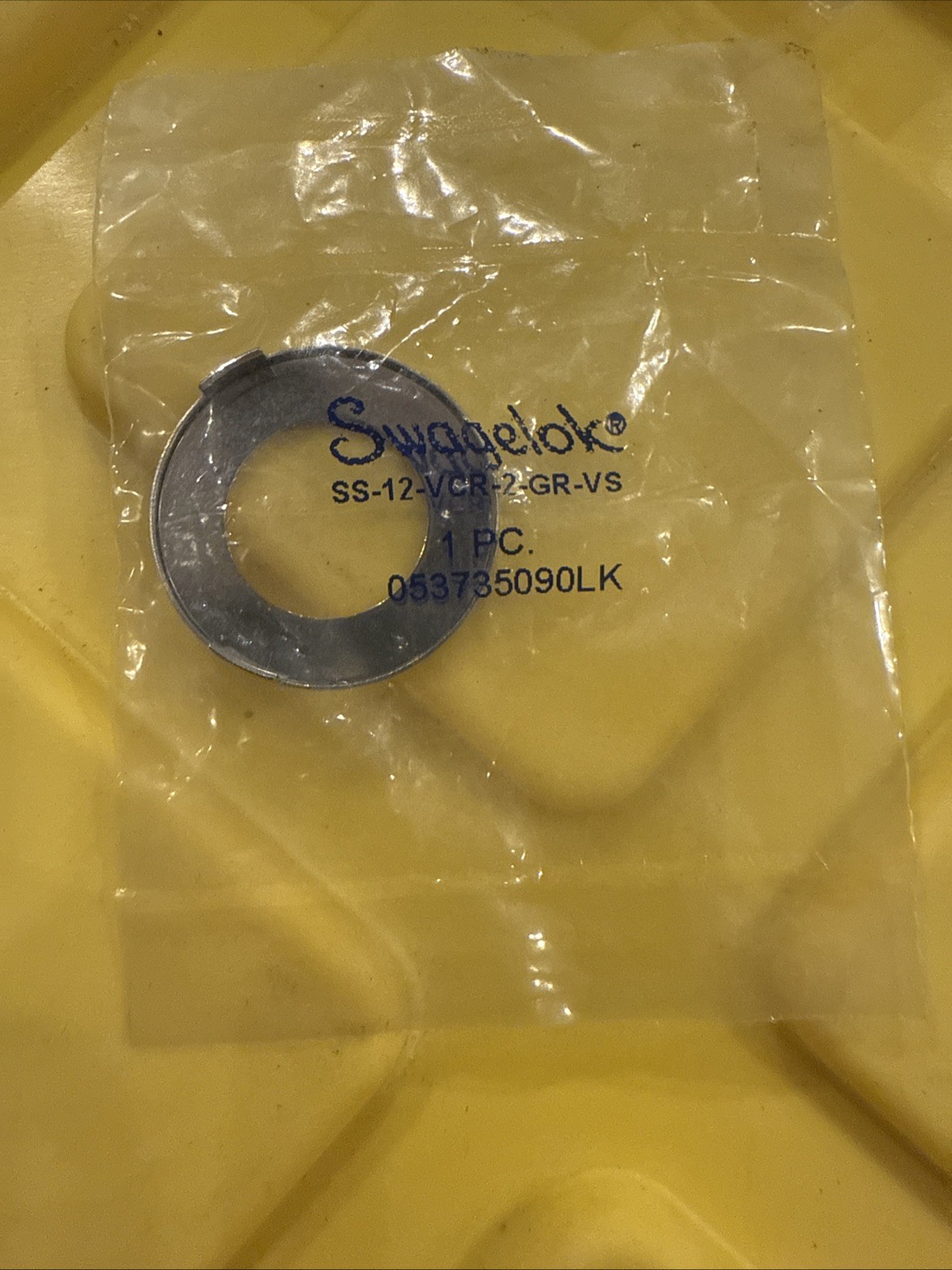 LOT OF 20, Swagelok gasket retainer VCR 3/4″, SS-12-VCR-2-GR-VS #130Z39 BOX A