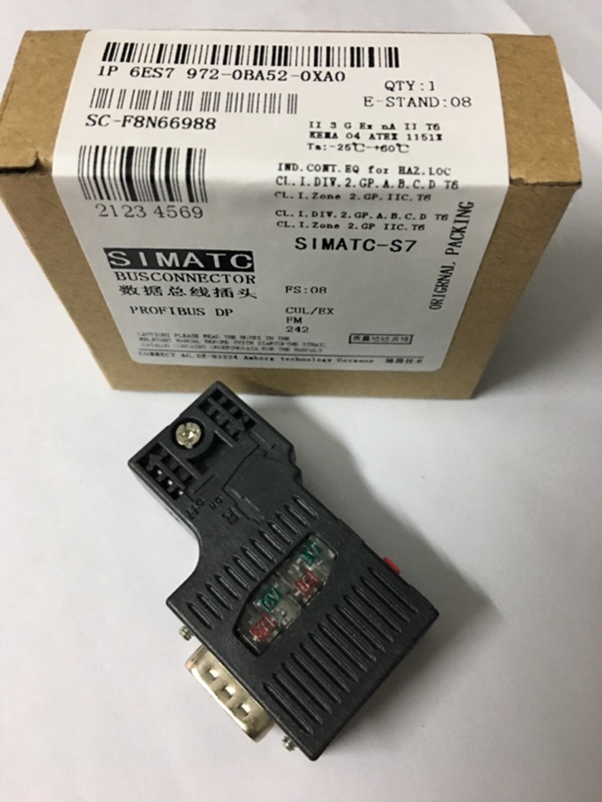 NEW SIEMENS 6ES7 972-0BA52-0XA0 6ES7972-0BA52-0XA0 Bus Connector