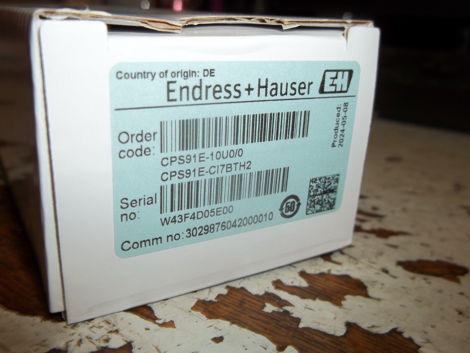 ENDRESS HAUSER CPS91E-10U0/0 CPS91E-CI7BTH2 MEMOSENS PH PROBE ELECTRODE (867)