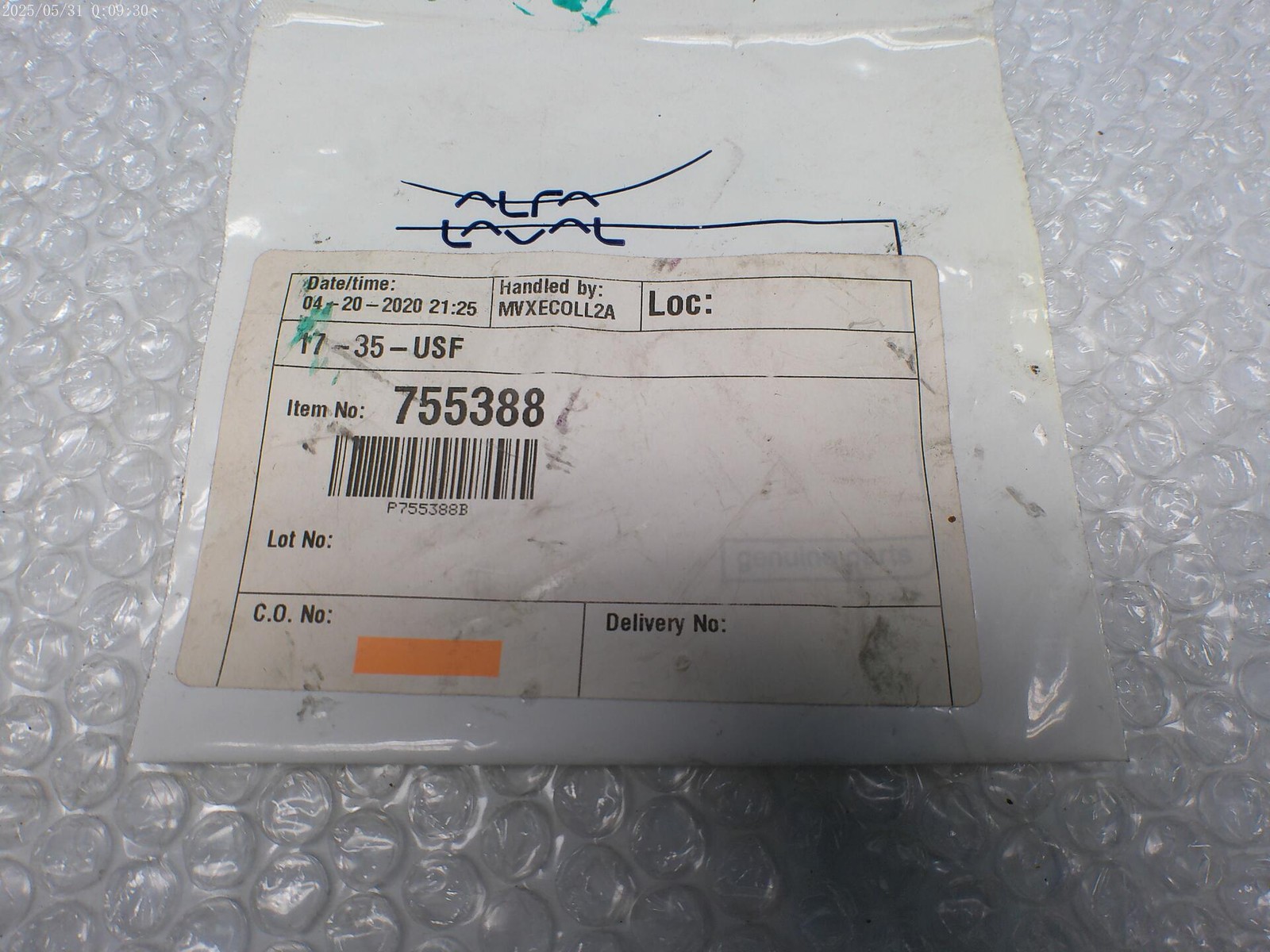 ALFA LAVAL 755388 O-RING LOT OF 2 NSMP