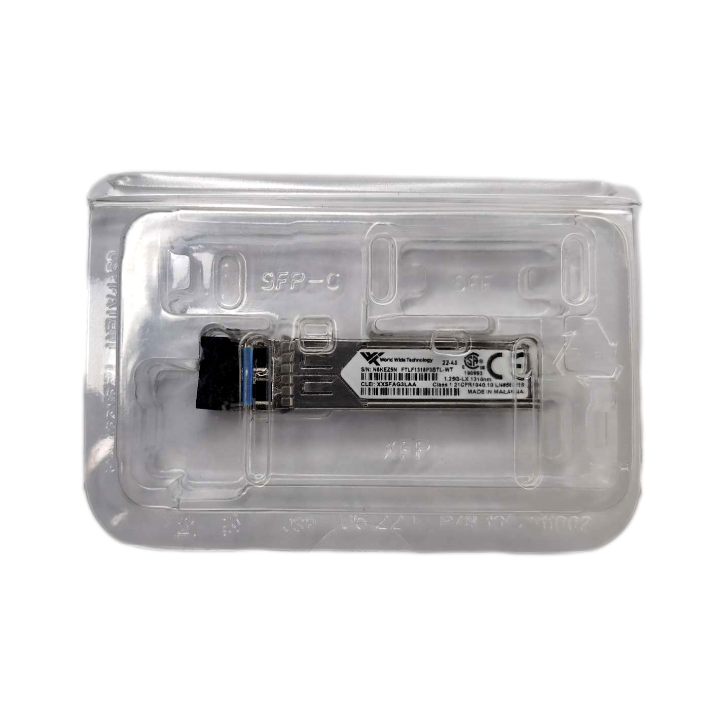 FTLF1318P3BTL-WT: 1.25G-LX SFP Transceiver Module