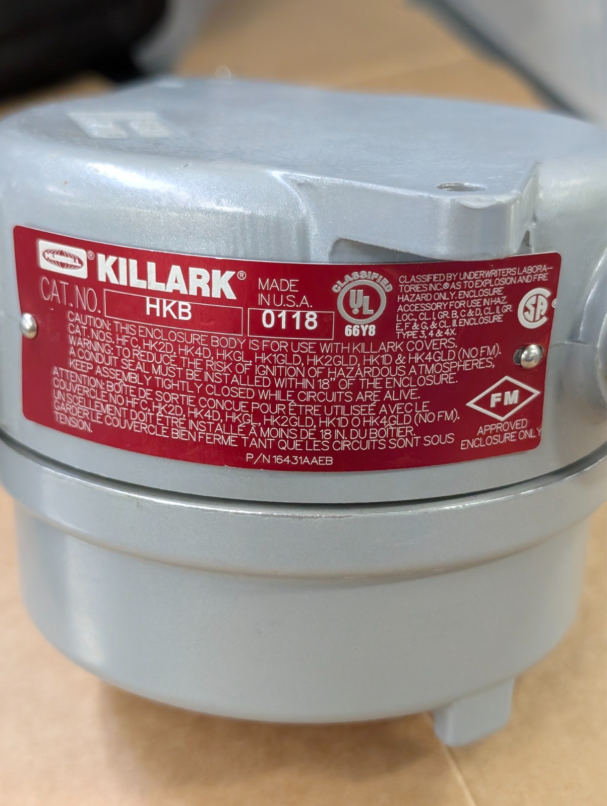 Burns D11 Temperature Switch Killark HFC 0118 Explosion Proof -30 to 400°C