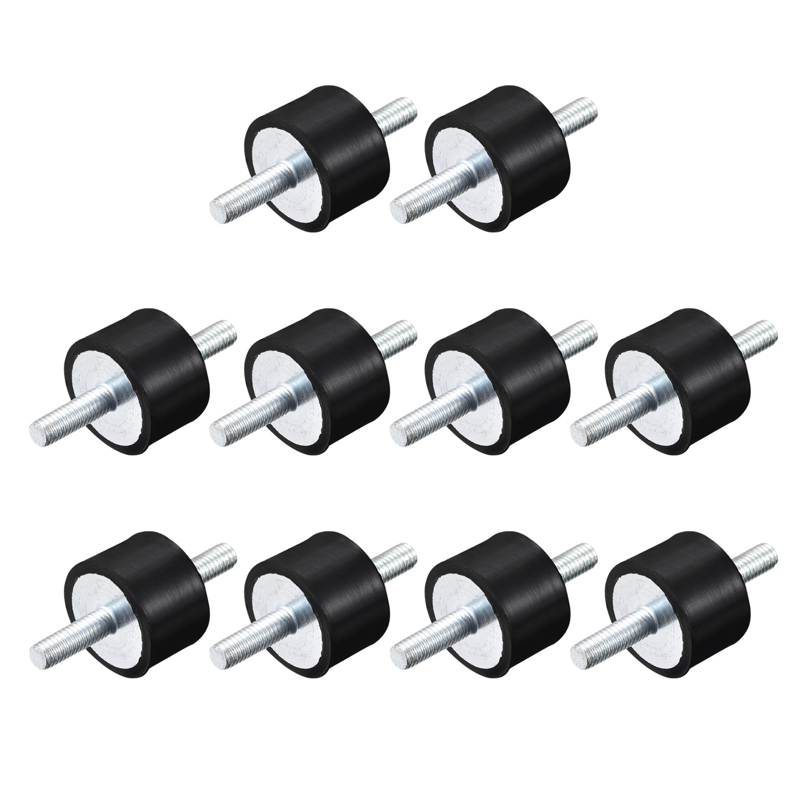 M6x18mm Rubber Mounts, 12pcs Anti Isolator Studs Shock Absorber Male, 25x15mm