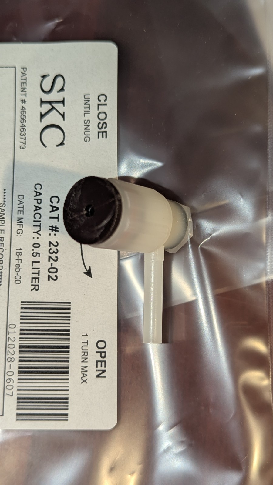 Lot of (14) SKC 232-02 Tedlar Sample Bags 0.5L New