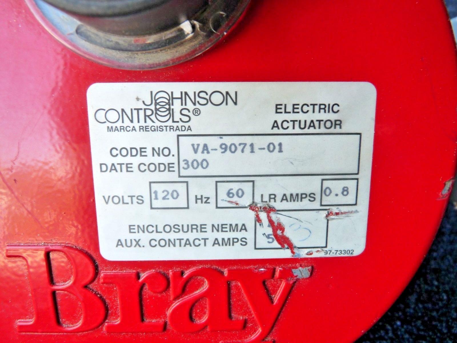 BRAY JOHNSON CONTROLS VA-9071-01 ELECTRIC ROTARY ACTUATOR VFC-030HD-701T NEW