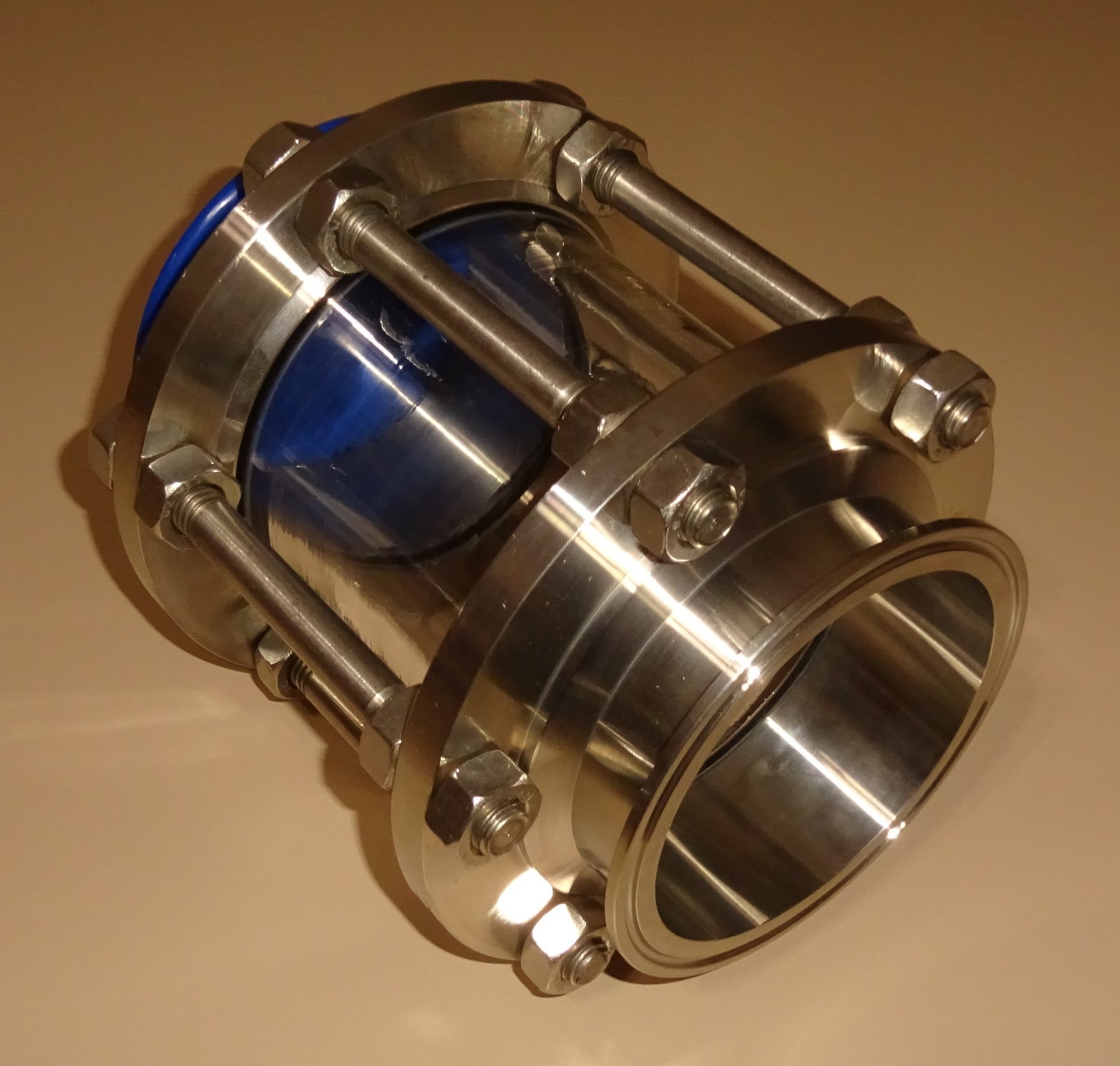 Dixon B54BMP-R400 4″ In-Line Sight Glass w/ Clamp Ends 316L Stainless Steel NEW
