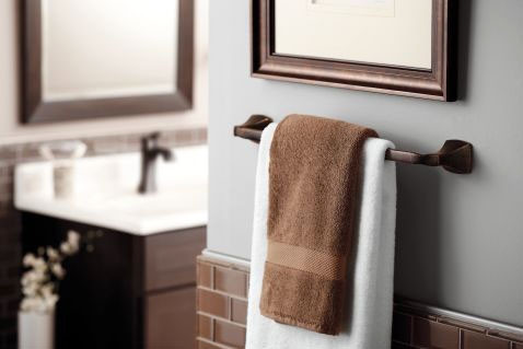 Moen YB5124ORB Voss 24 In. Towel Bar In Oil Rubbed Bronze